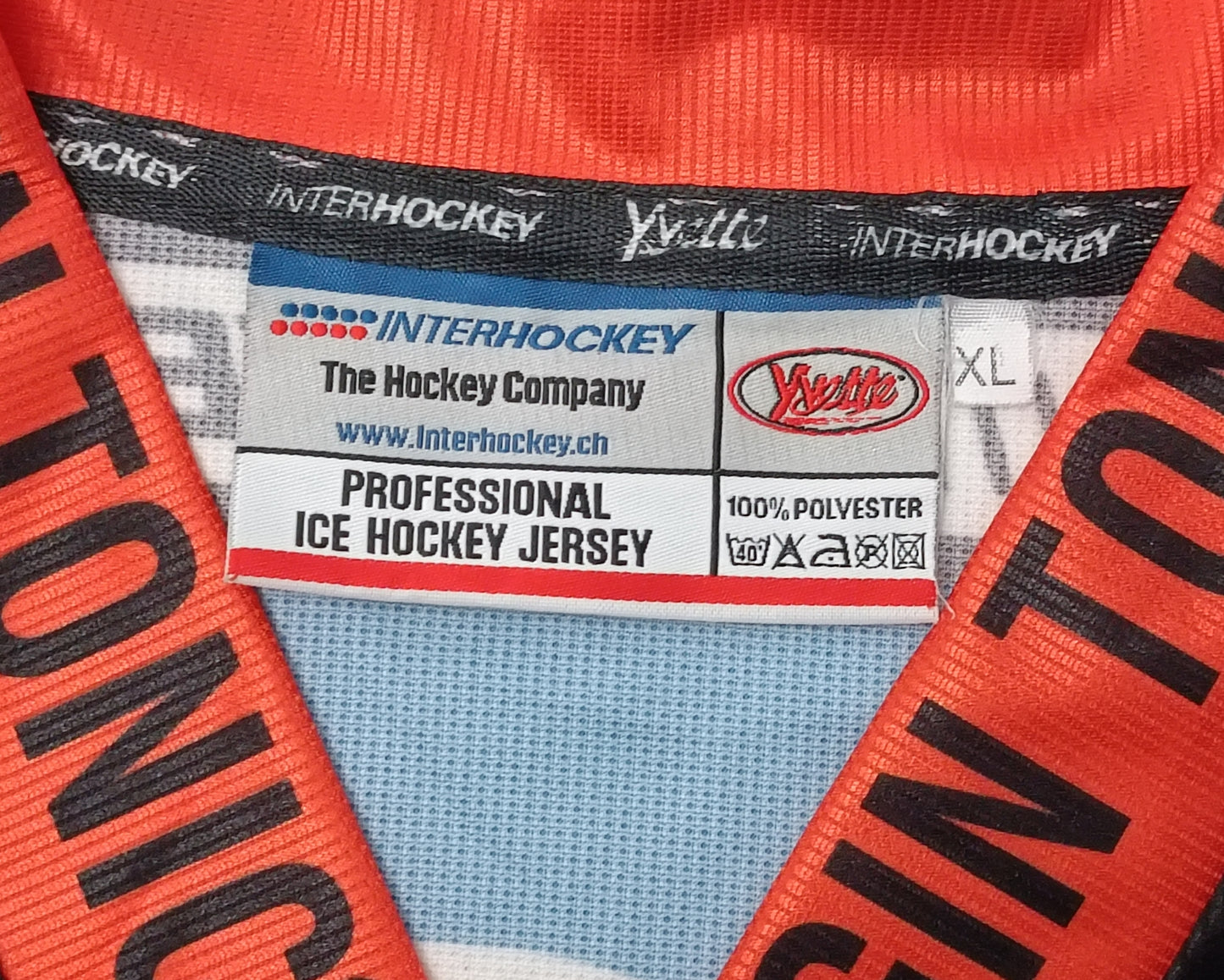 (XL) Interhockey SC Bern Switzerland Ice Hockey Jersey тениска с автографи