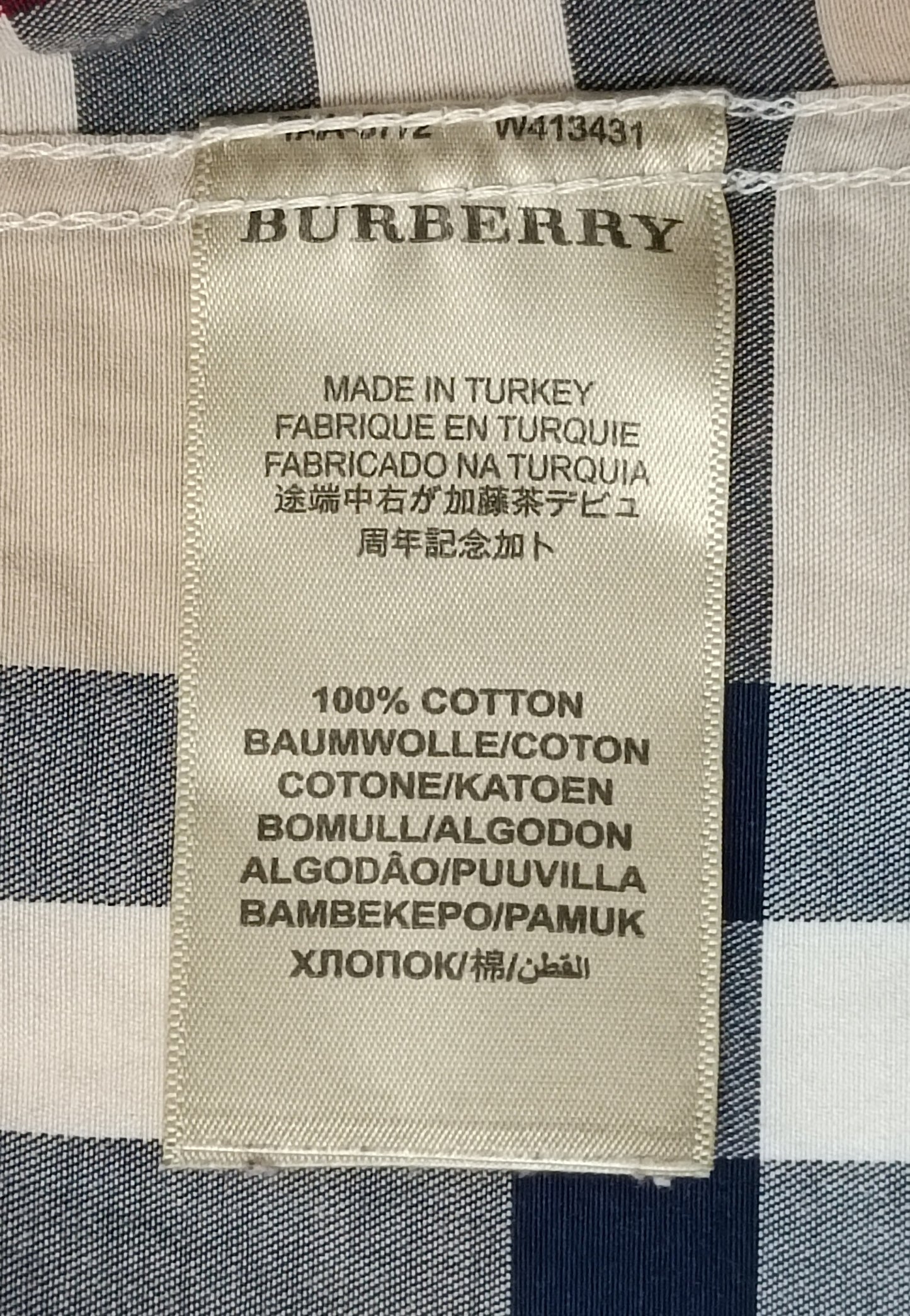 (M) Burberry Brit Long Sleeve риза