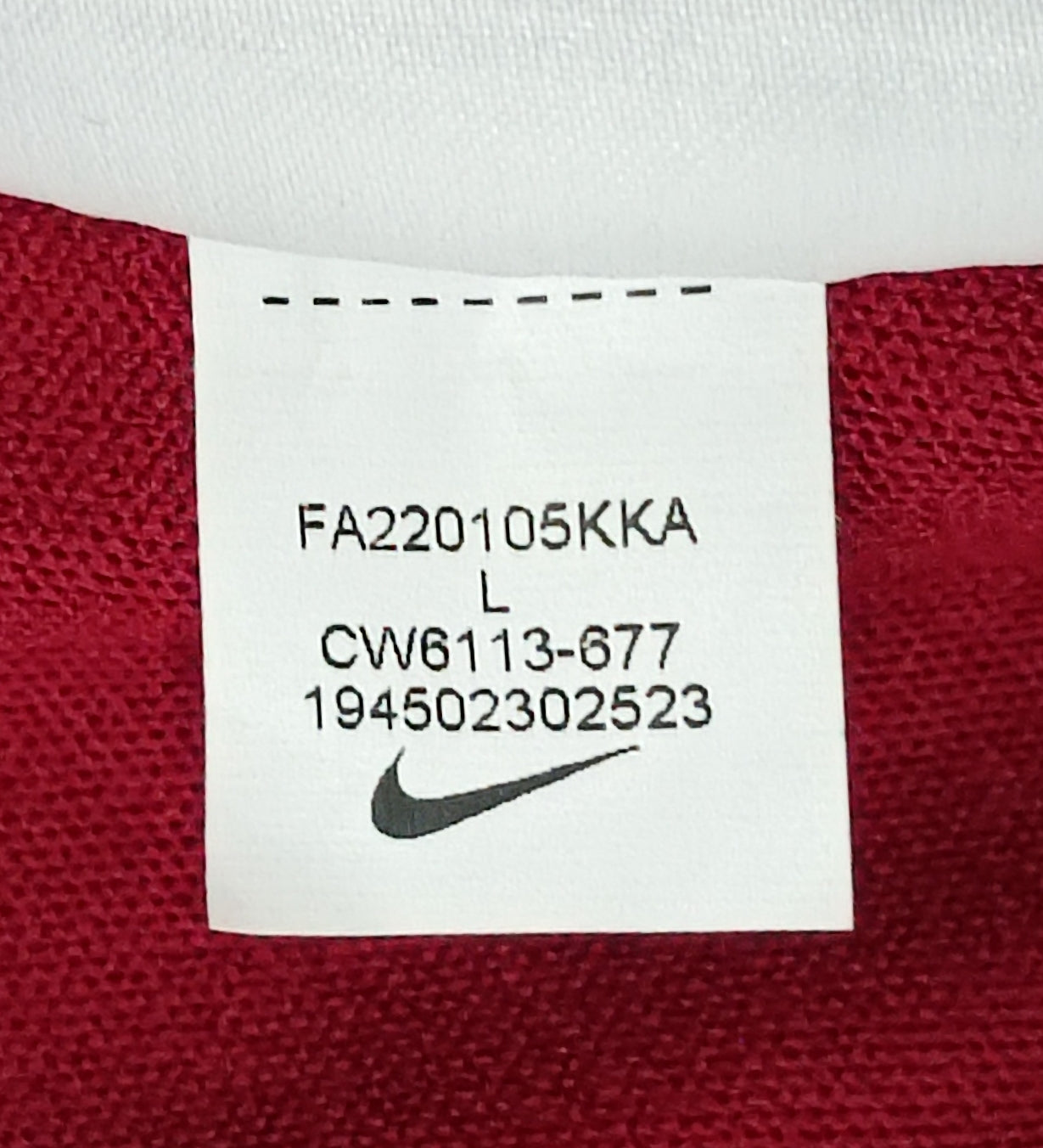 (L) Nike DRI-FIT Sweatshirt горнище