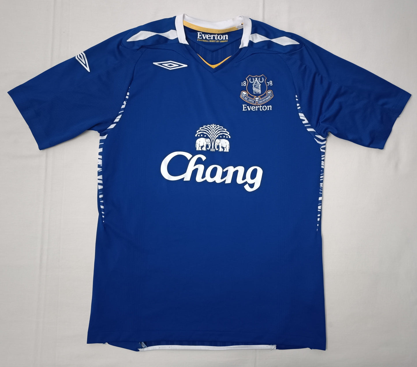 (M) Umbro Everton 2007/08 Home Jersey тениска