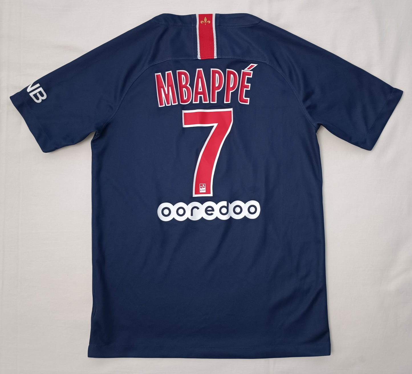 (ДЕТСКО) (Ръст 147-158см) Nike DRI-FIT PSG Paris Saint-Germain #7 Mbappe Home Jersey тениска