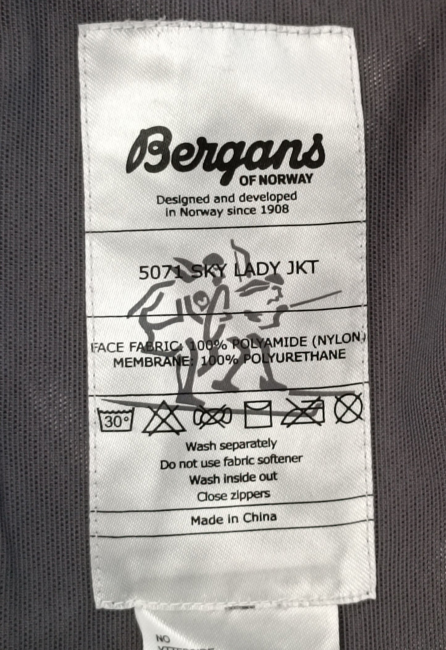 (M) Bergans of Norway Sky Lady Jacket яке