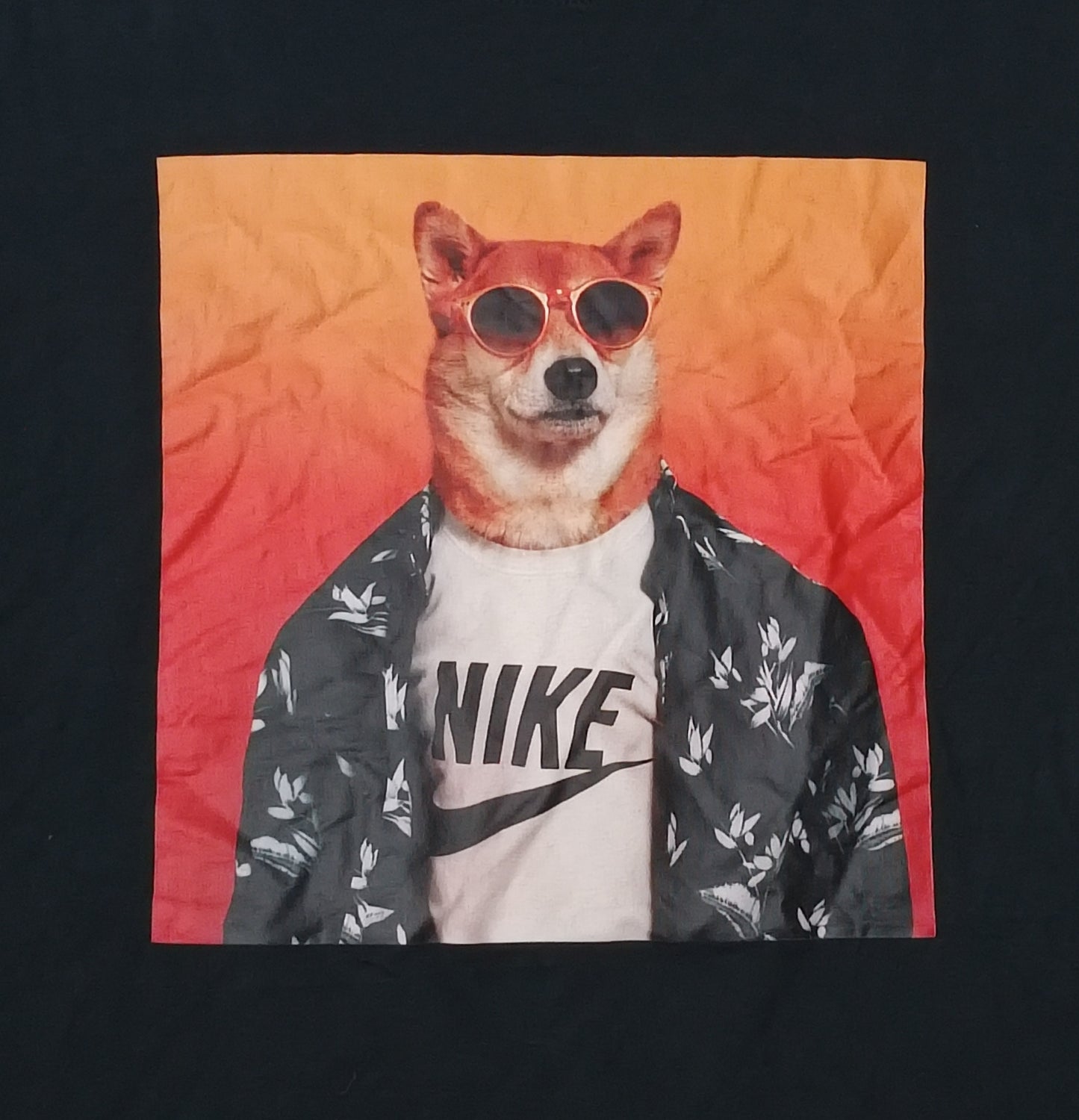 (L) Nike Sportswear Story Pack Shiba Inu Dog Shirt тениска