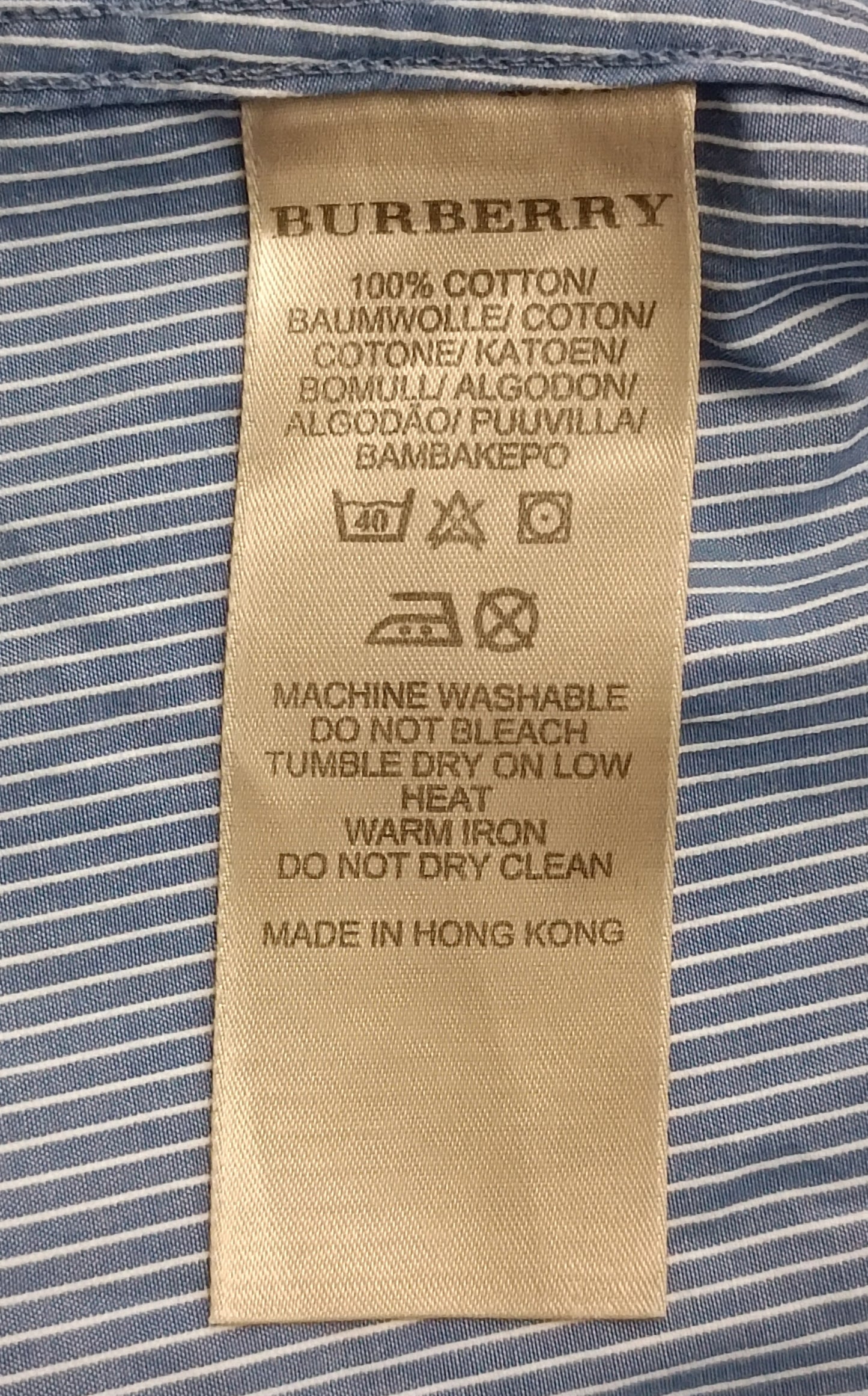 (M) Burberry Brit Long Sleeve риза