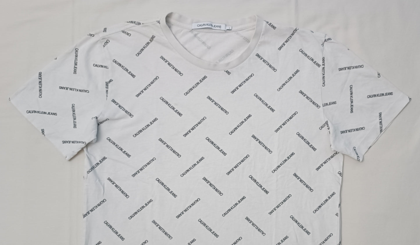 (L) Calvin Klein Jeans Shirt тениска