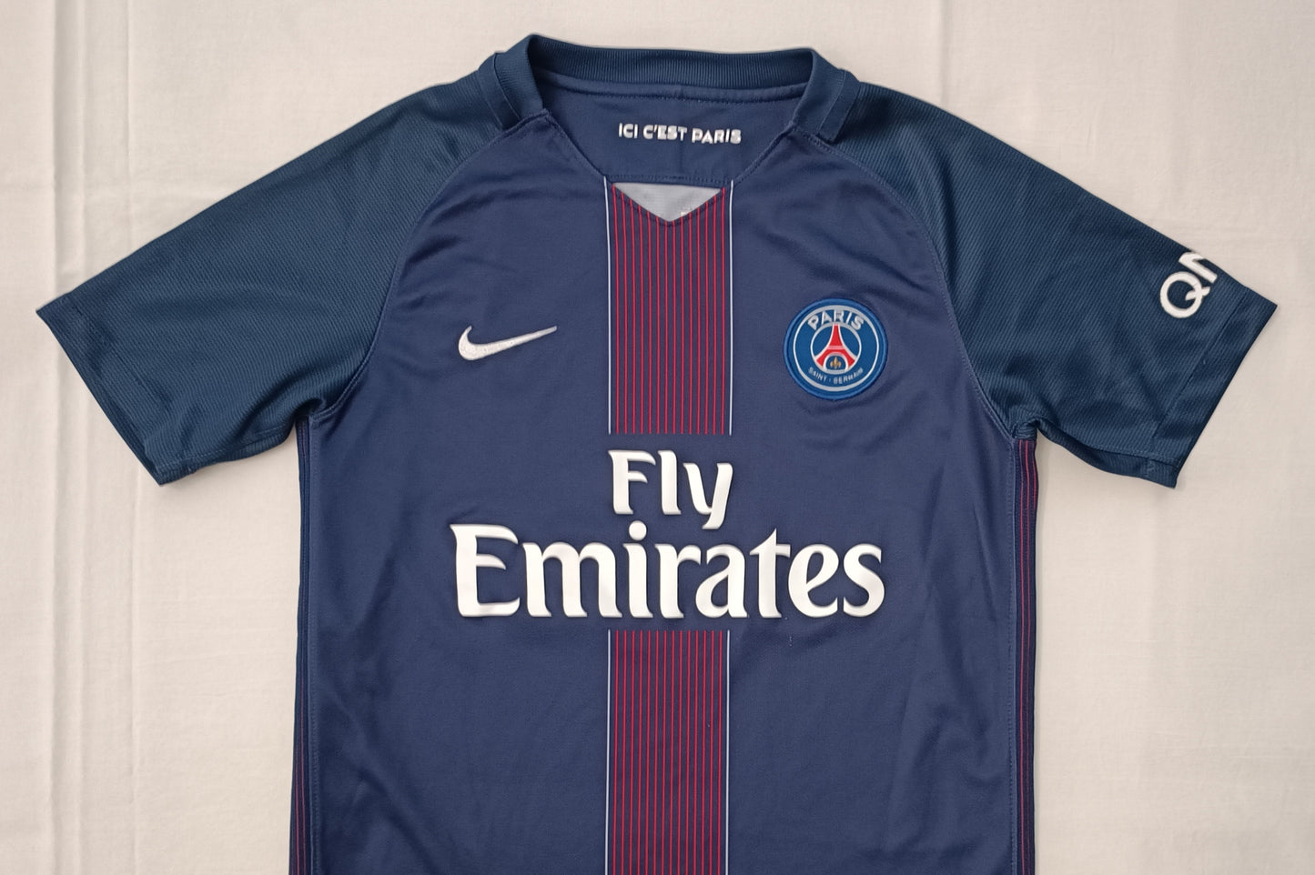 (ДЕТСКО) (Ръст 137-147см) Nike DRI-FIT PSG Paris Saint-Germain Home Jersey тениска