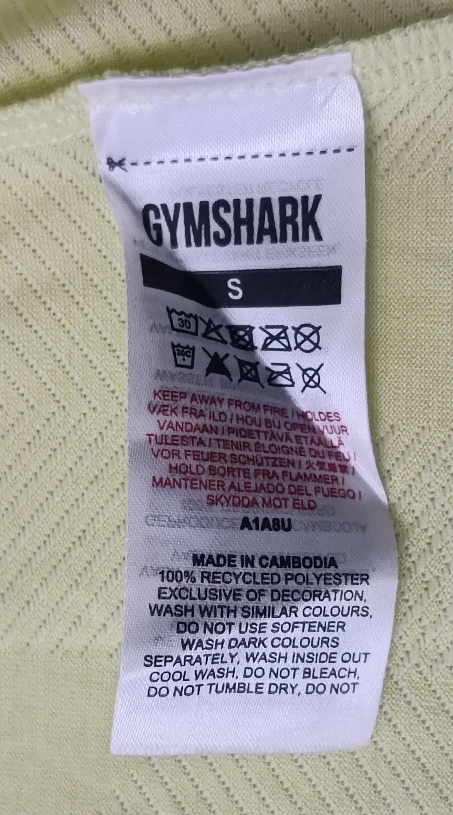 (S) Gymshark Apex Shirt тениска