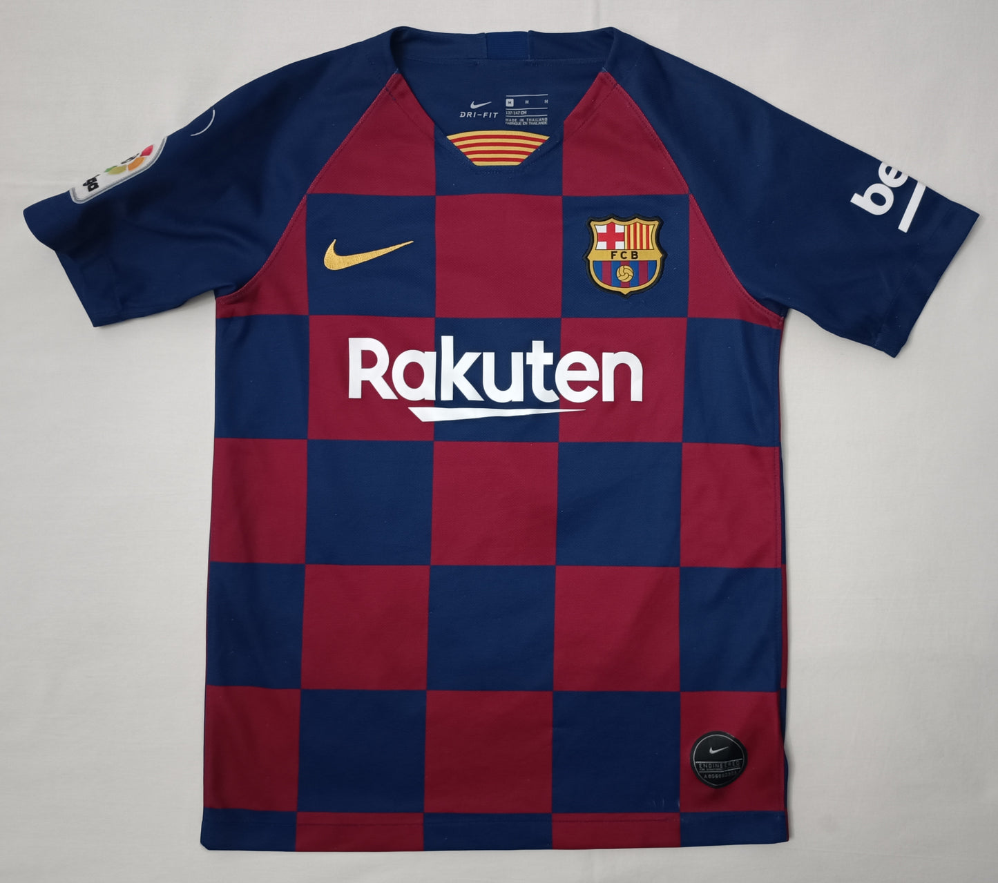 (ДЕТСКО) (137-147см) Nike DRI-FIT FC Barcelona #19 Braithwaite 2019/20 Home Jersey тениска