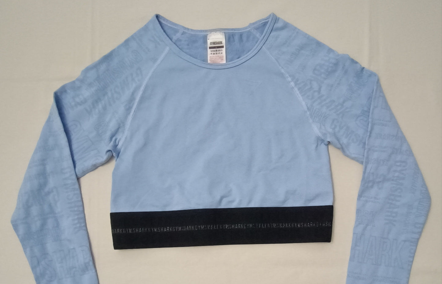 (ДАМСКО) (L) Gymshark Cropped Long Sleeve Top блуза
