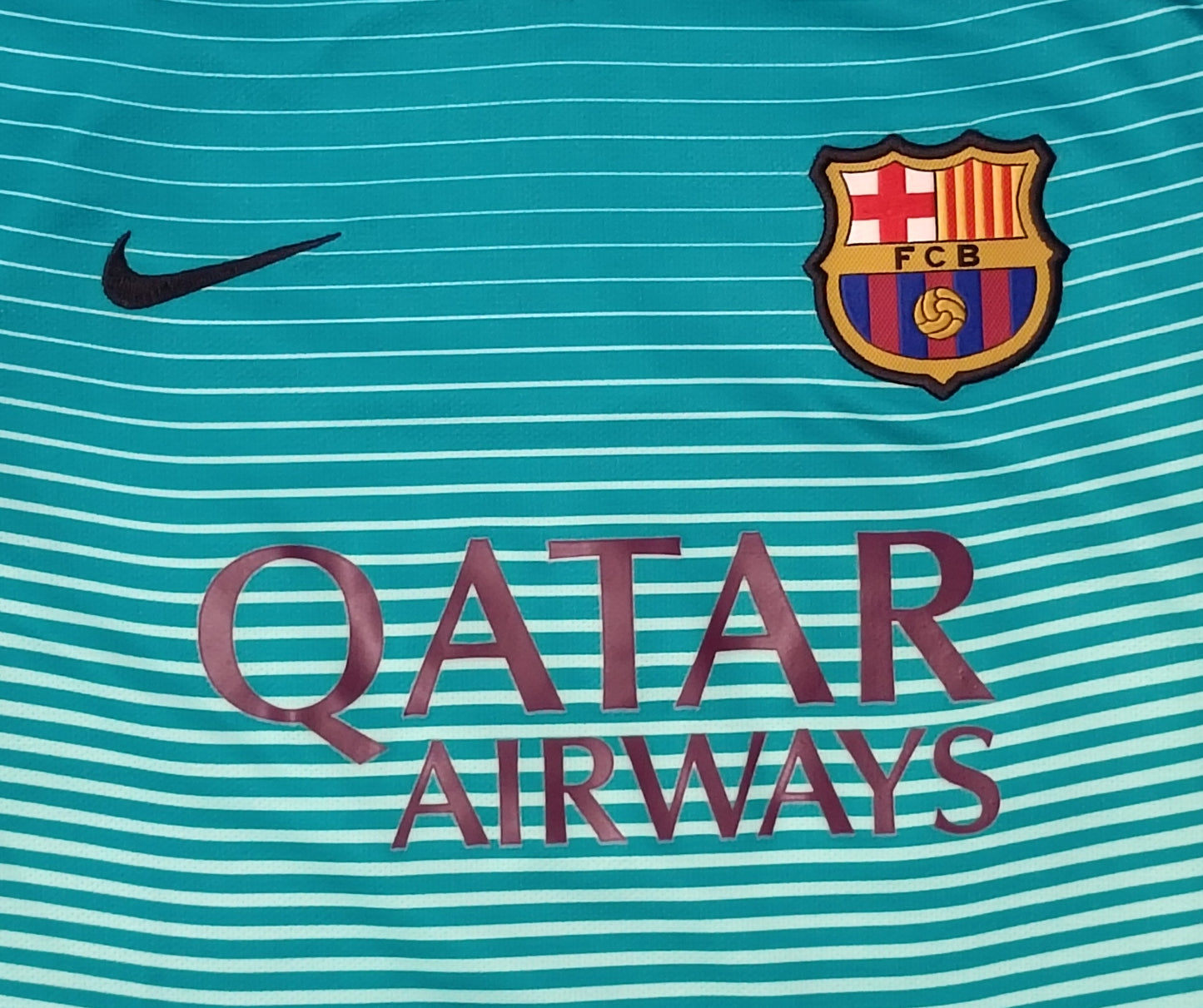 (ДЕТСКО) (Ръст 147-158см) Nike DRI-FIT FC Barcelona #8 Iniesta 3rd Jersey тениска