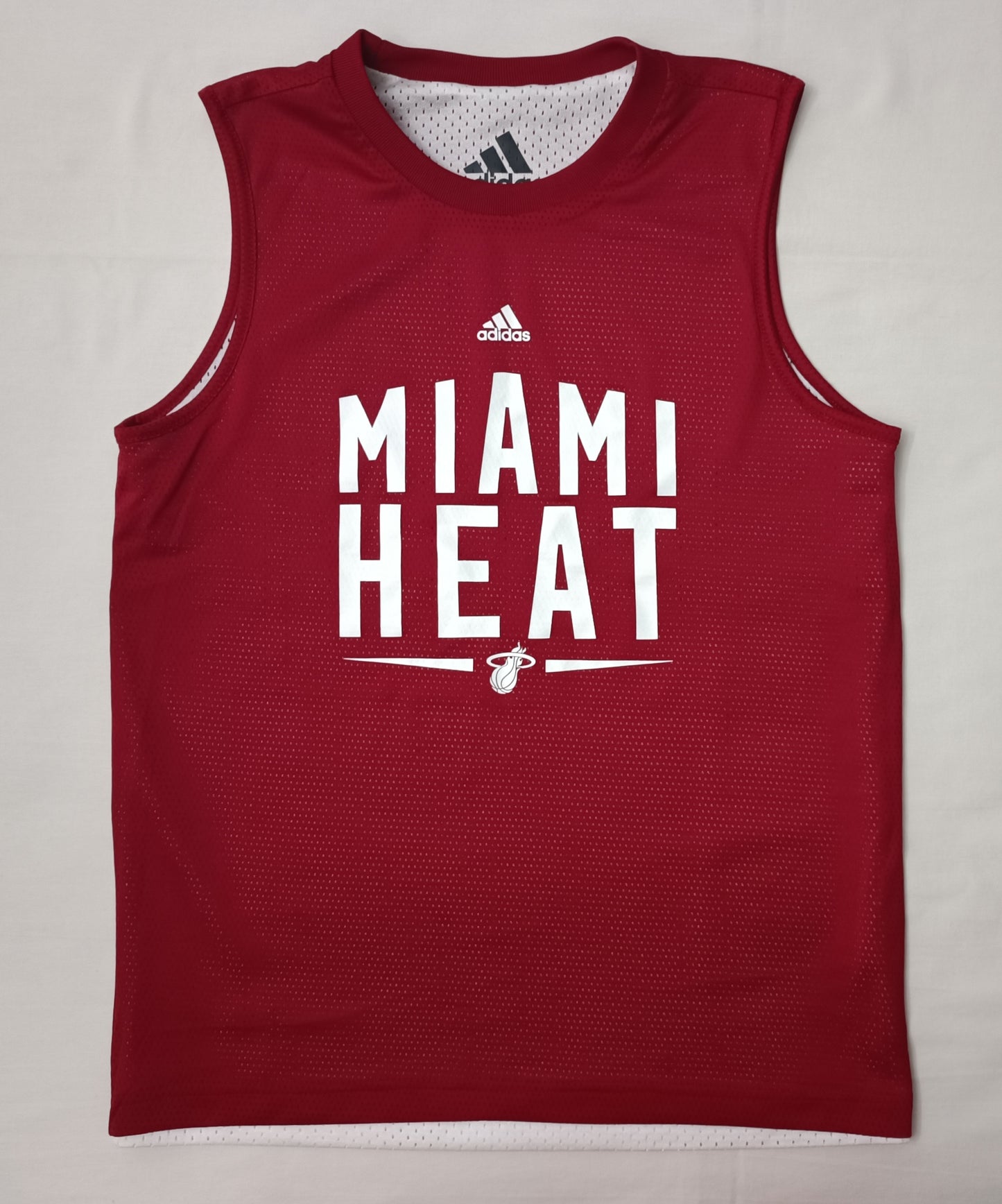 (ДЕТСКО) (Ръст 147-158см) Adidas Miami Heat Reversible Jersey потник с две лица