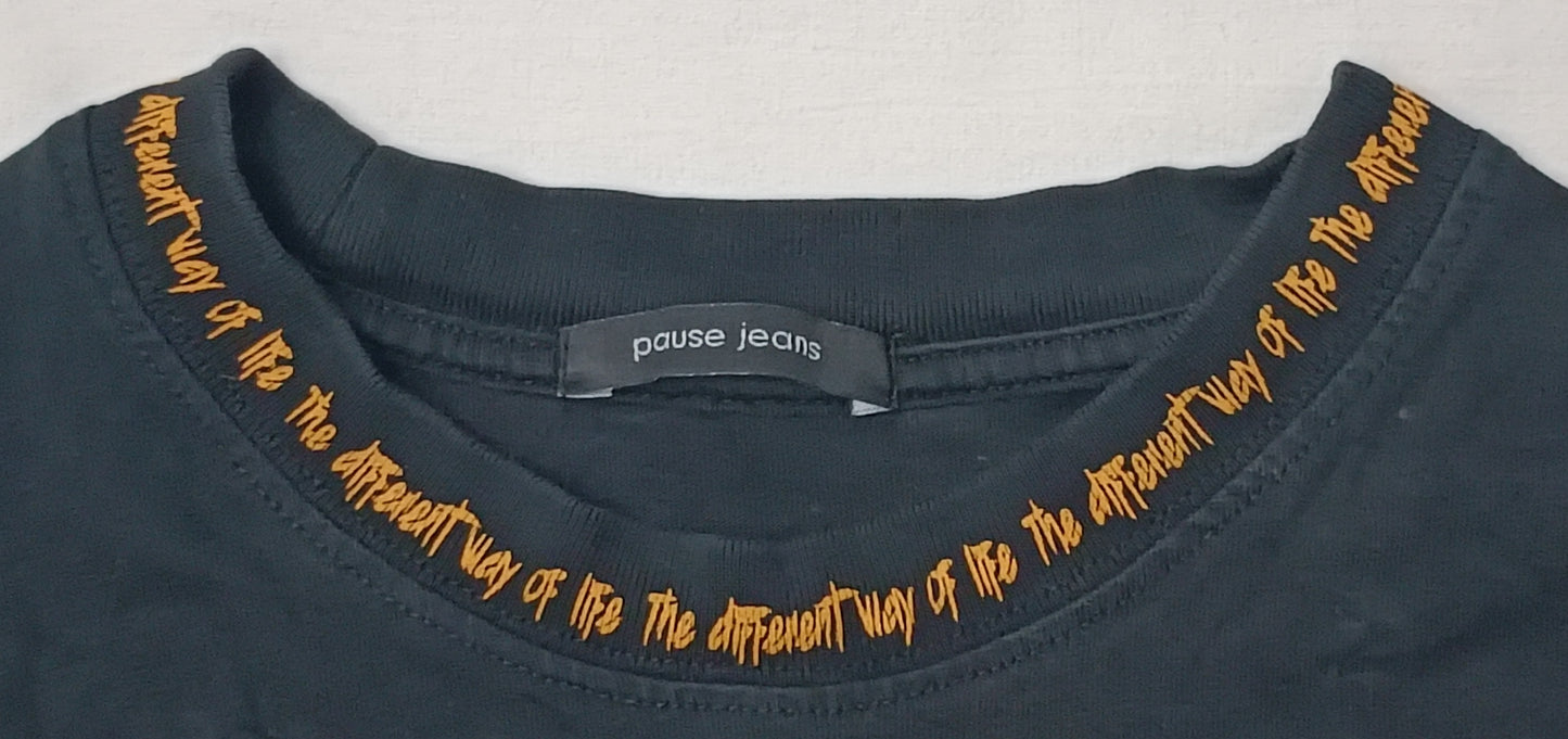 (M) Pause Jeans Orange Shirt тениска