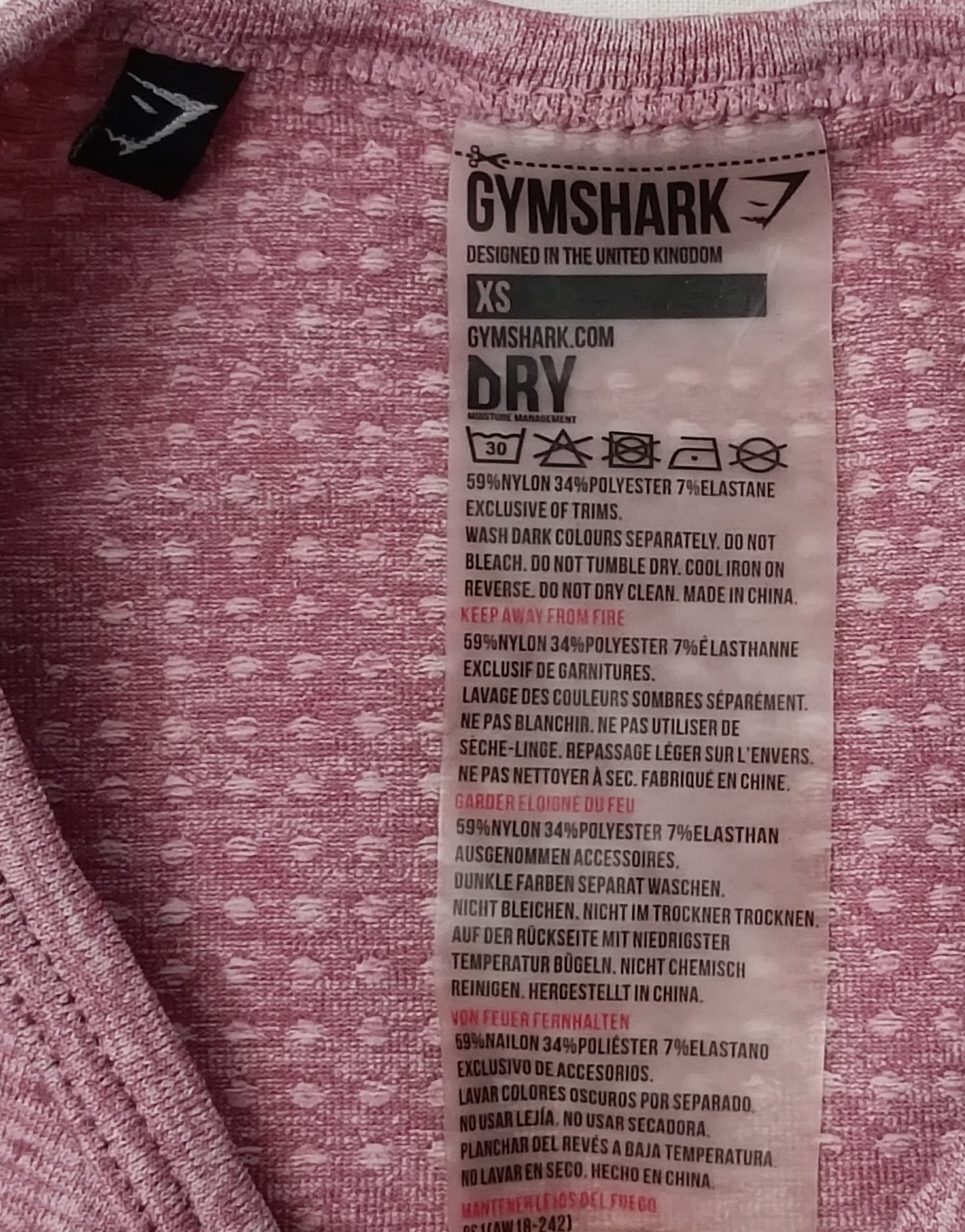 (ДАМСКО) (XS) Gymshark Seamless Long Sleeve Top блуза