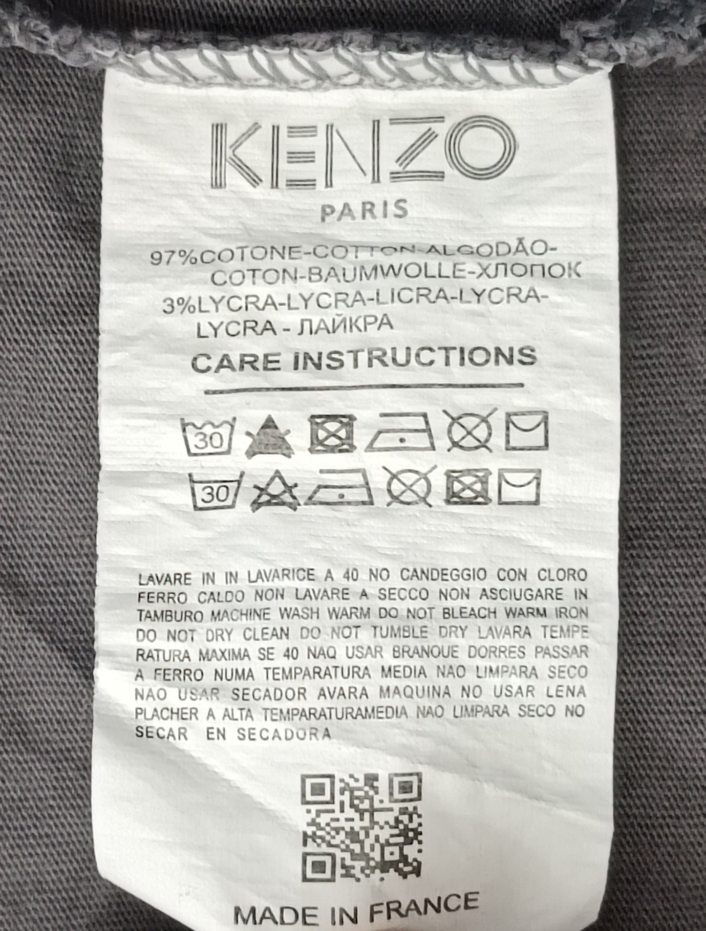 (M) Kenzo Paris Tiger Shirt тениска