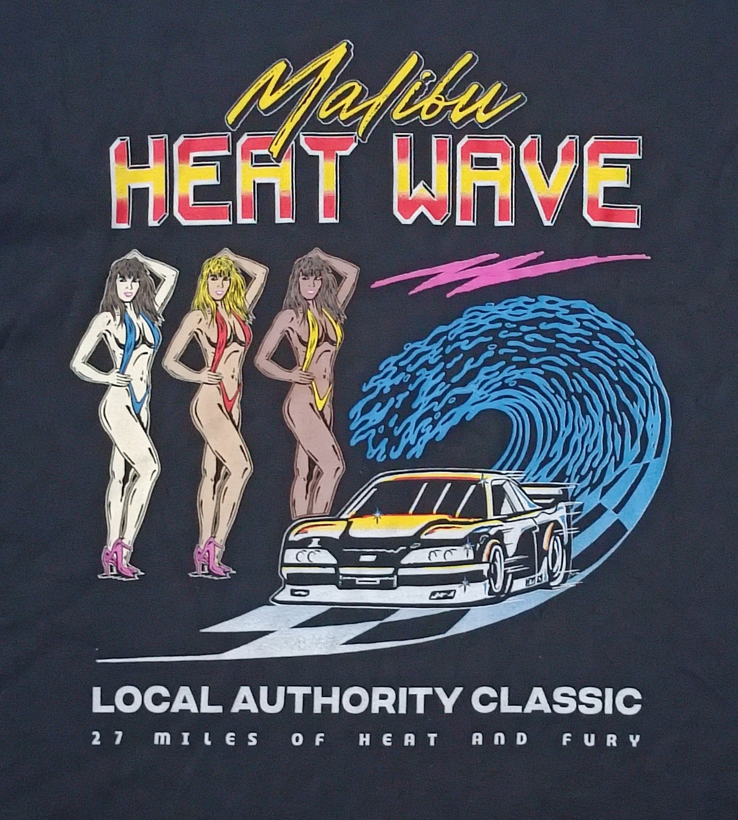 (M) Malibu Heat Wave Local Authority Los Angeles T-Shirt тениска