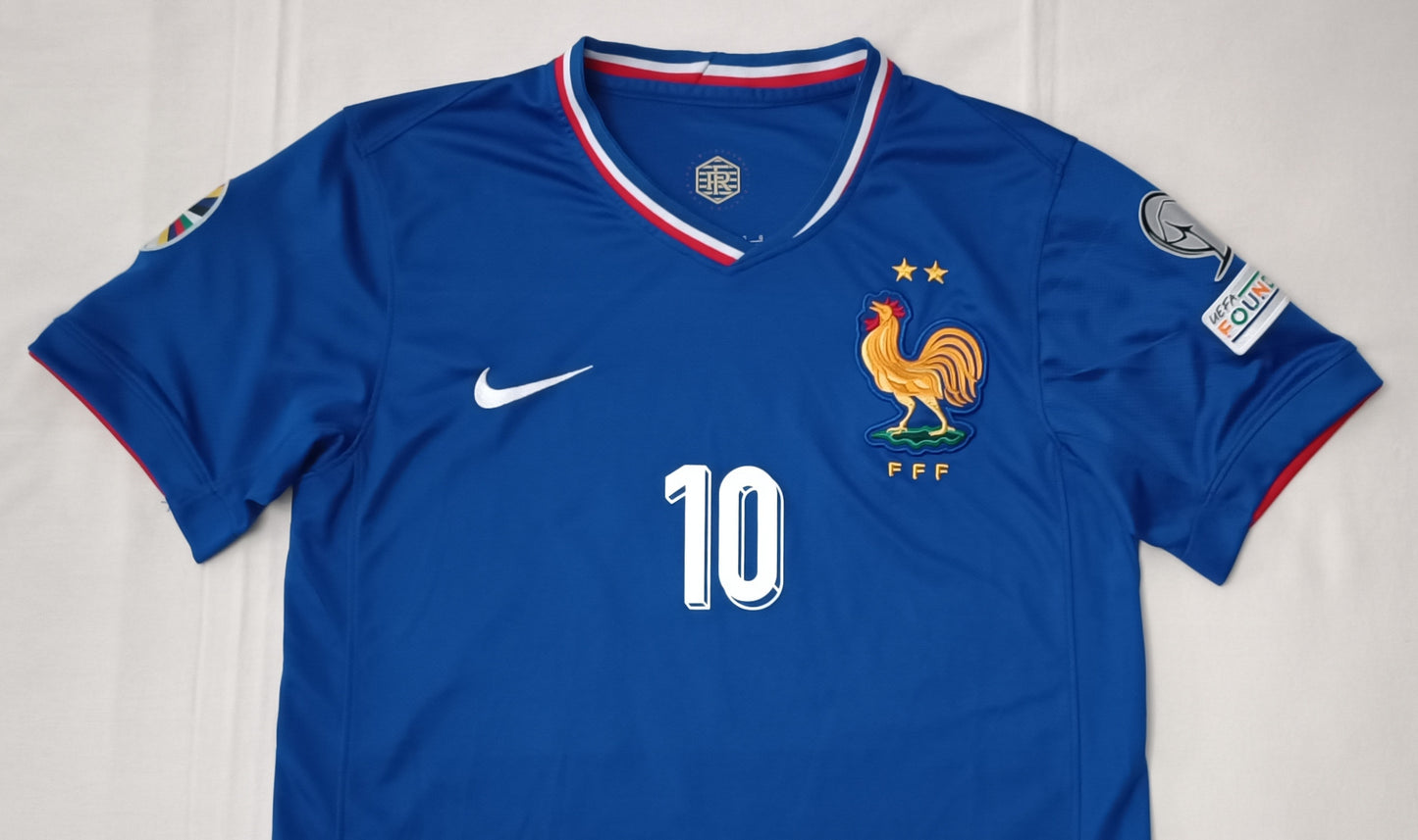 (L) Nike DRI-FIT France FFF #10 Mbappe 2024/25 Home Jersey тениска