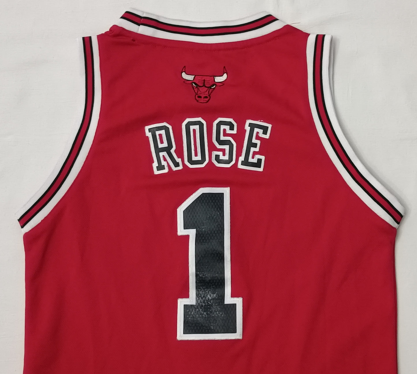 (ДЕТСКО) (Ръст 128-137см) Adidas NBA Chicago Bulls #1 Rose Jersey потник