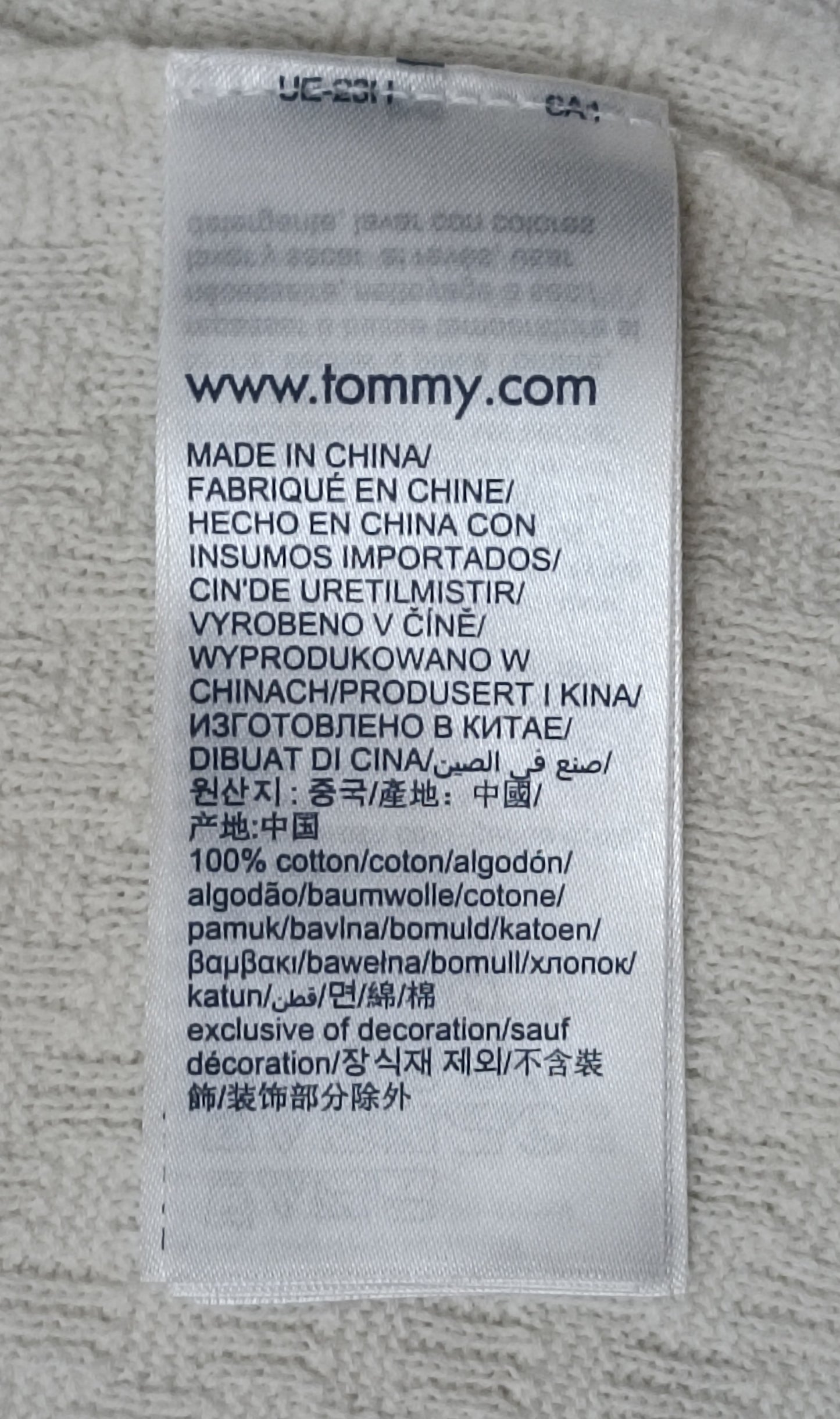 (L) Tommy Jeans Organic Cotton Pullover пуловер