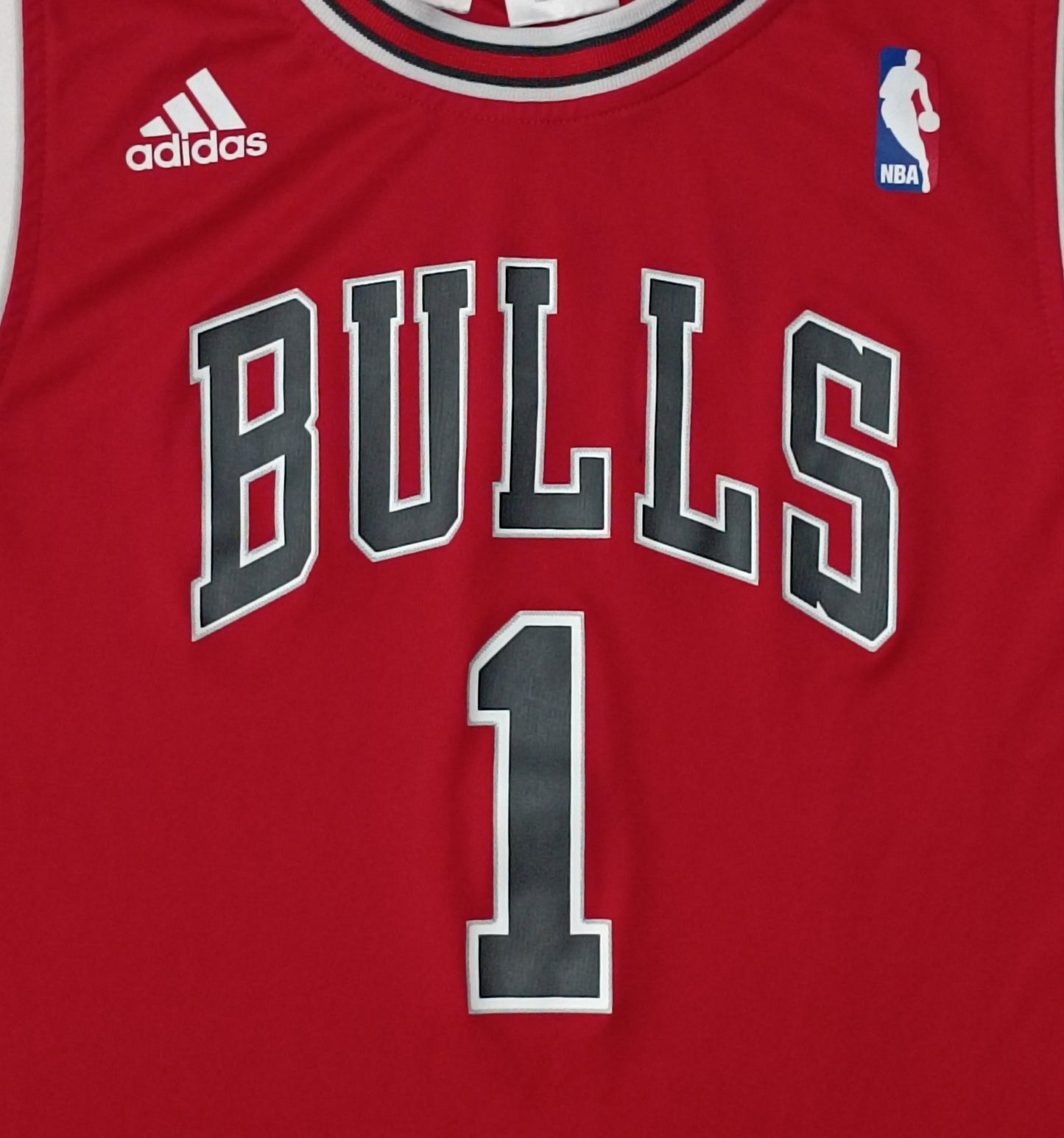 (ДЕТСКО) (Ръст 158-170см) Adidas NBA Chicago Bulls #1 Rose Jersey потник