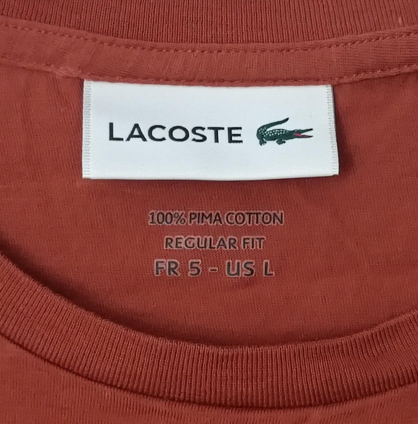(L) Lacoste Pima Cotton Shirt тениска