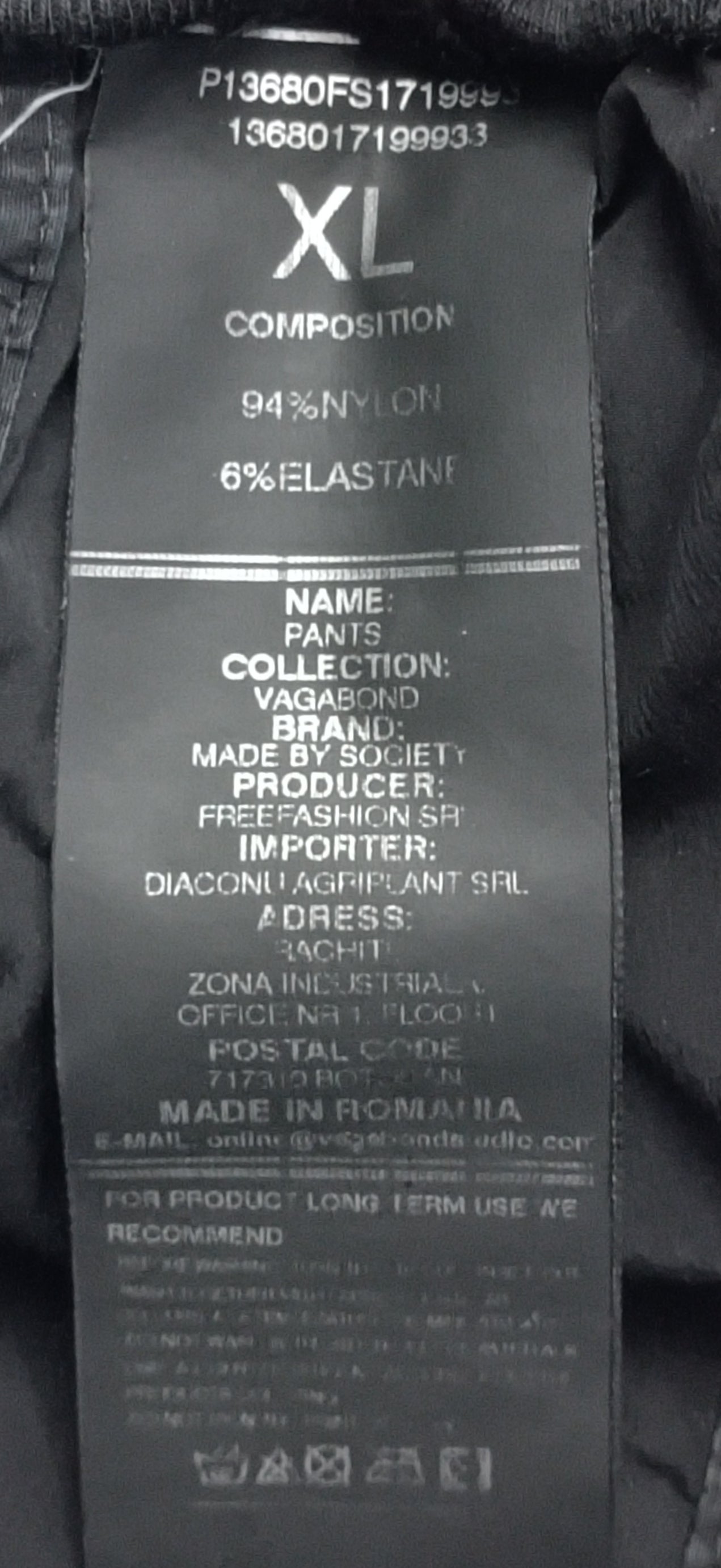 (XL) Made By Society Pants долнище