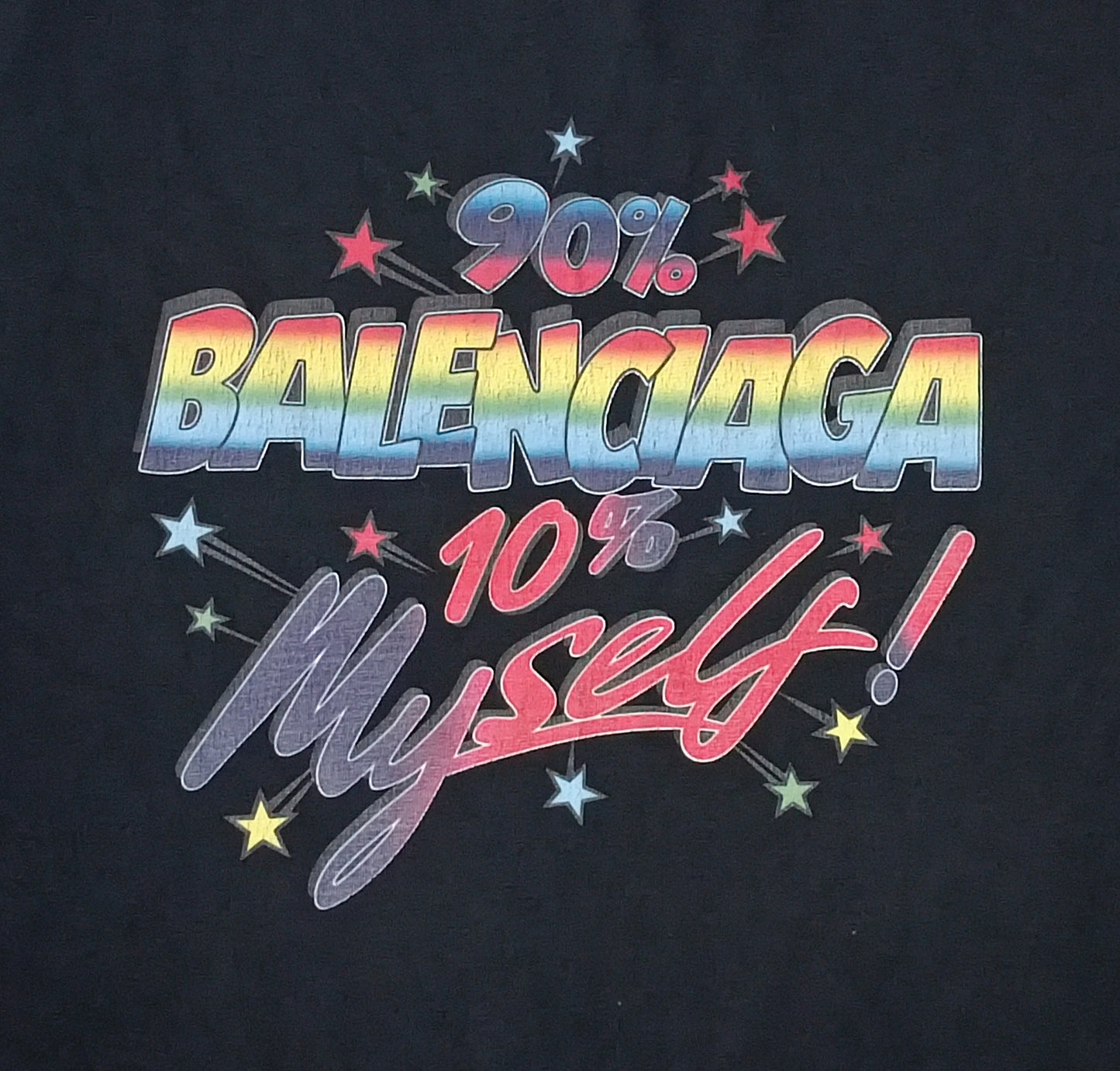 (2XL) Balenciaga 90% Balenciaga 10% My Self T-Shirt тениска