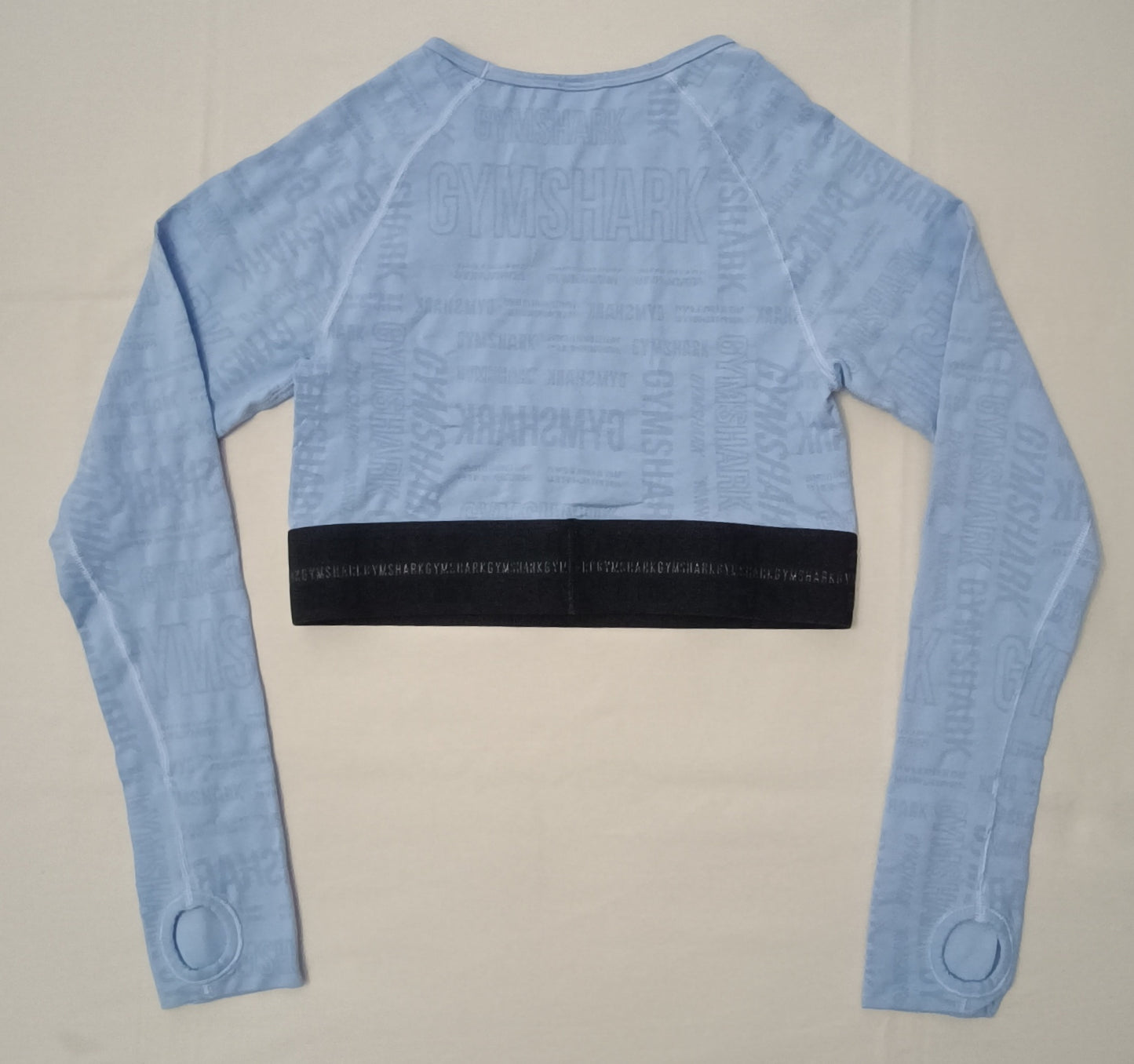 (ДАМСКО) (L) Gymshark Cropped Long Sleeve Top блуза