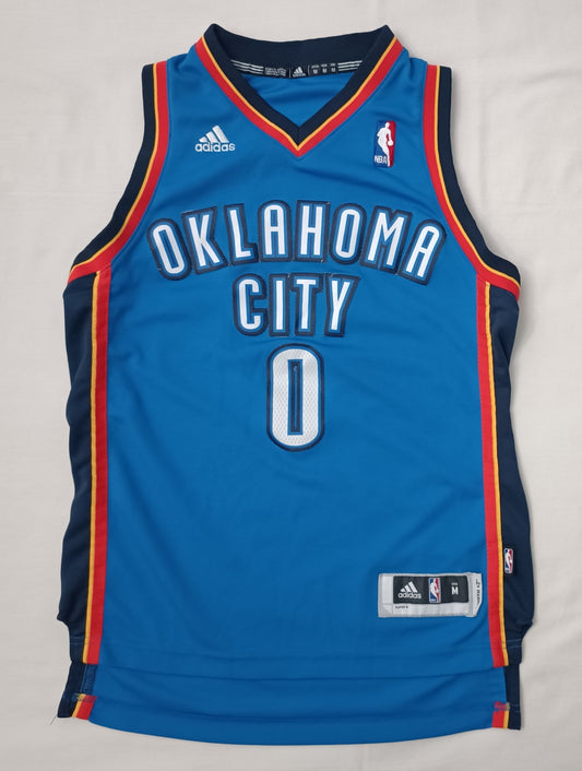 (ДЕТСКО) (Ръст 137-147см) Adidas NBA OKC Oklahoma City Thunder #0 Westbrook Jersey потник
