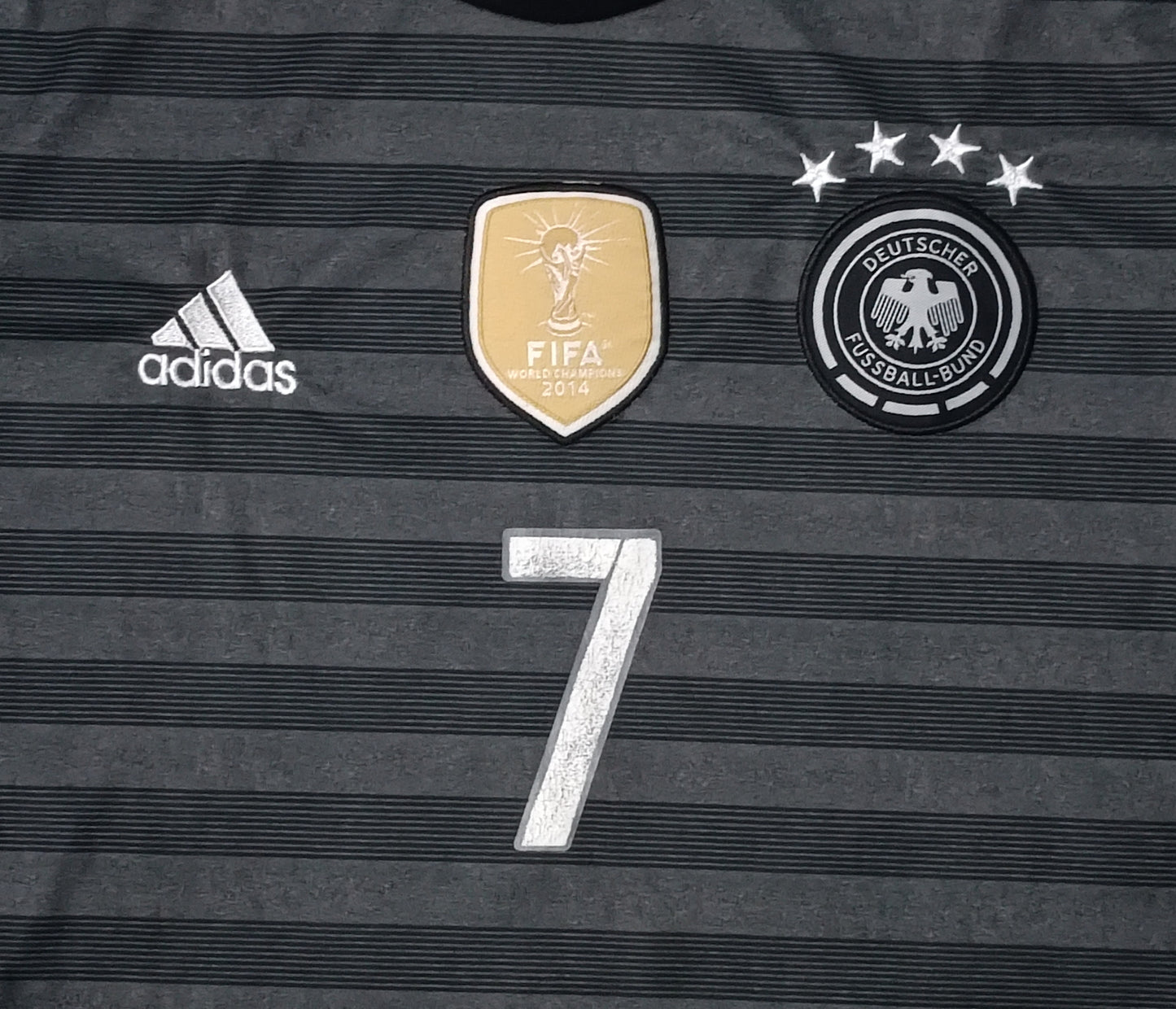 (M) Adidas Germany #7 Schweinsteiger 2015/17 Away Jersey тениска