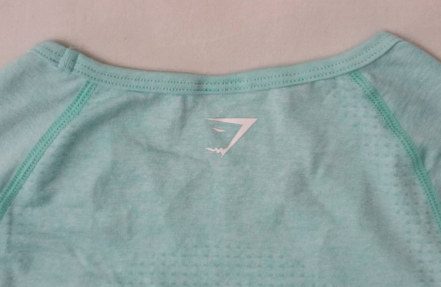 (ДАМСКО) (XS) Gymshark Seamless Cropped Long Sleeve Top блуза