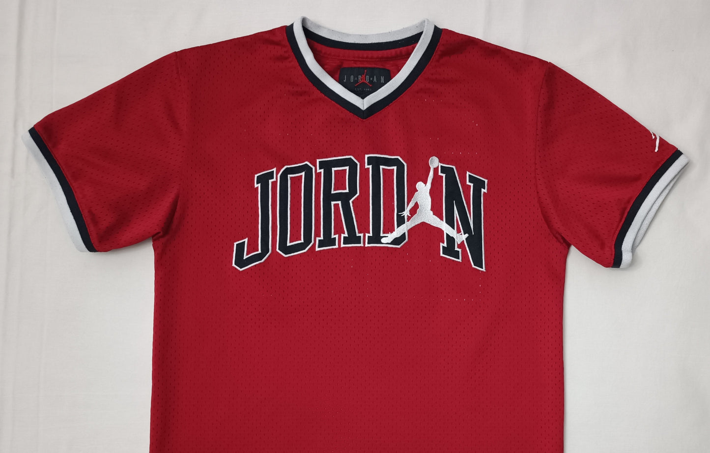(ДЕТСКО) (Ръст 140-152см) Jordan AIR Nike Mesh 23 Tee тениска