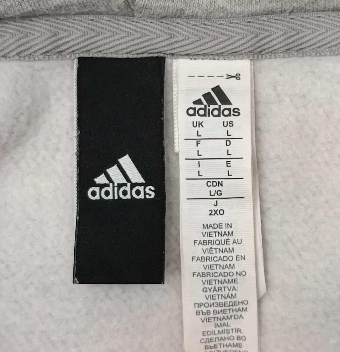 (L) Adidas Logo Hoodie горнище