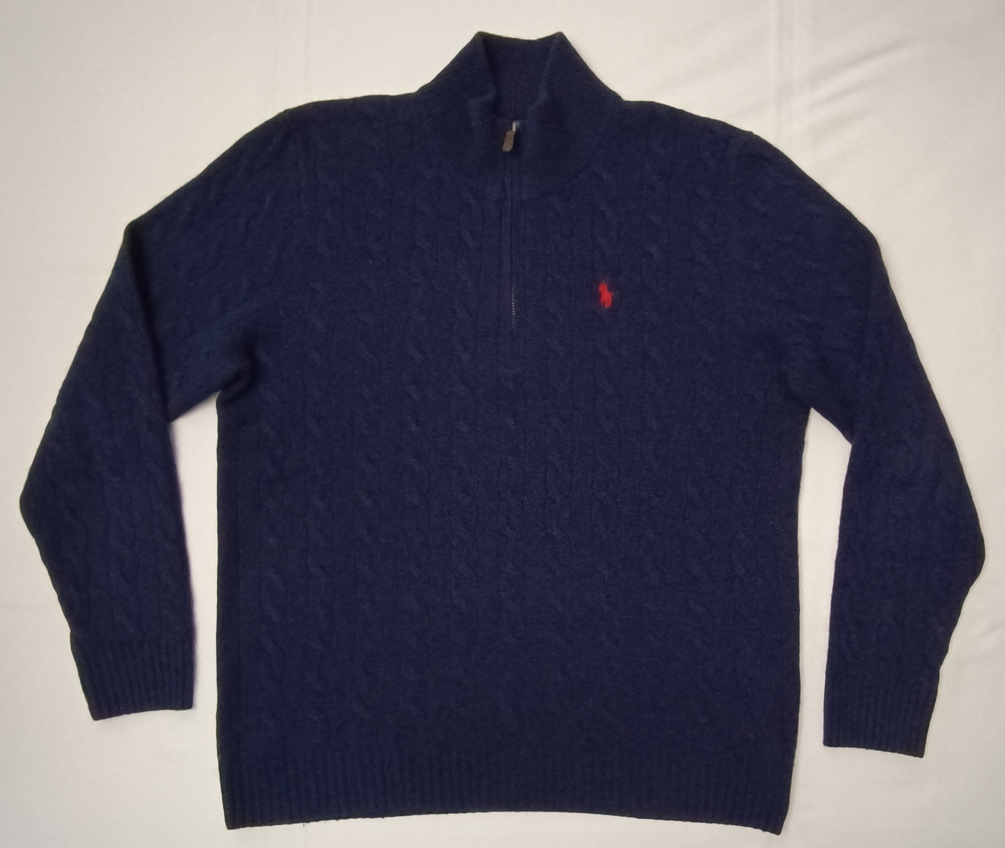 (L) POLO Ralph Lauren Cable-Knit Wool Cashmere Pullover вълнен пуловер