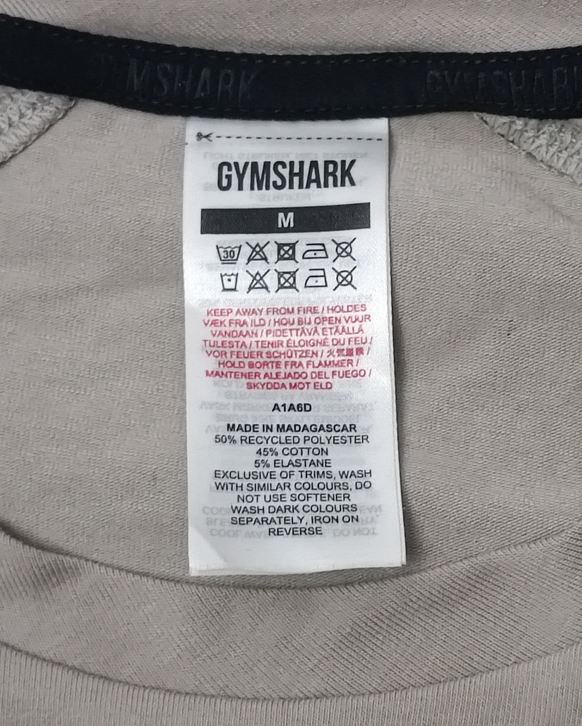 (M) Gymshark Bold Tee тениска
