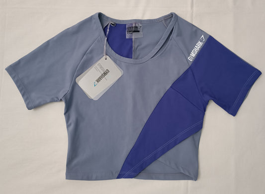 (ДАМСКО) (XS) Gymshark Assymetric Crop Top тениска