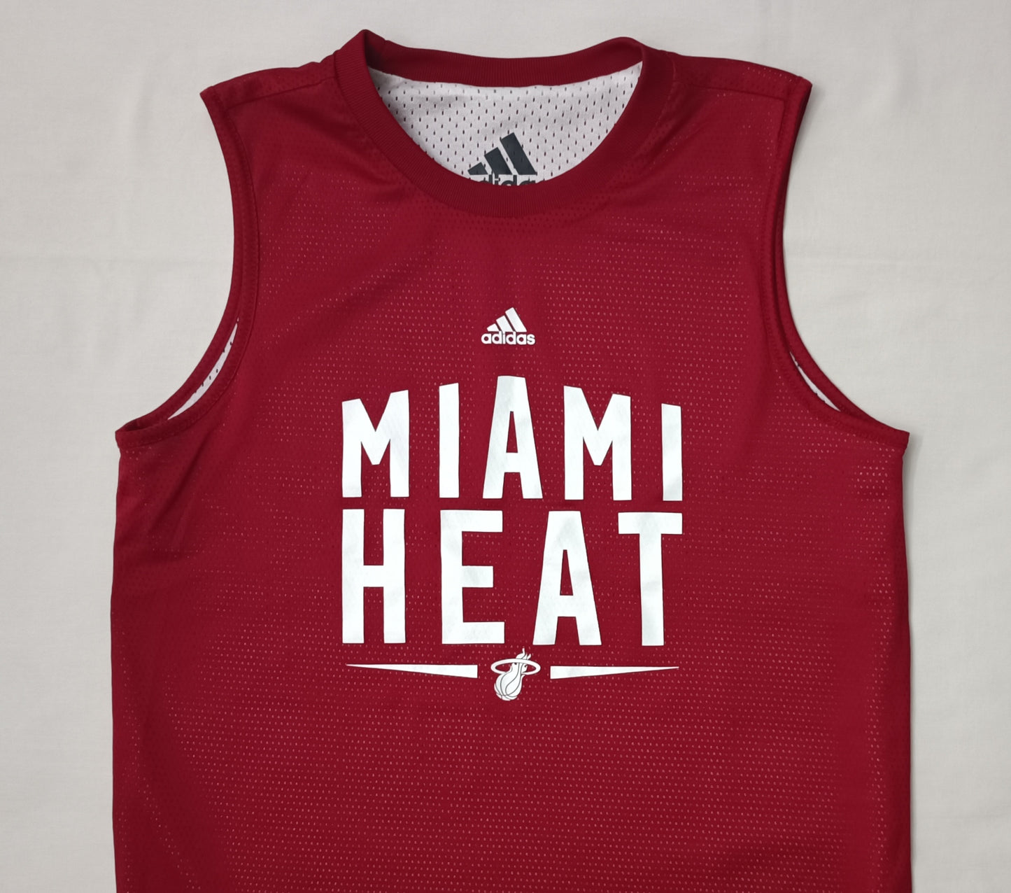 (ДЕТСКО) (Ръст 147-158см) Adidas Miami Heat Reversible Jersey потник с две лица