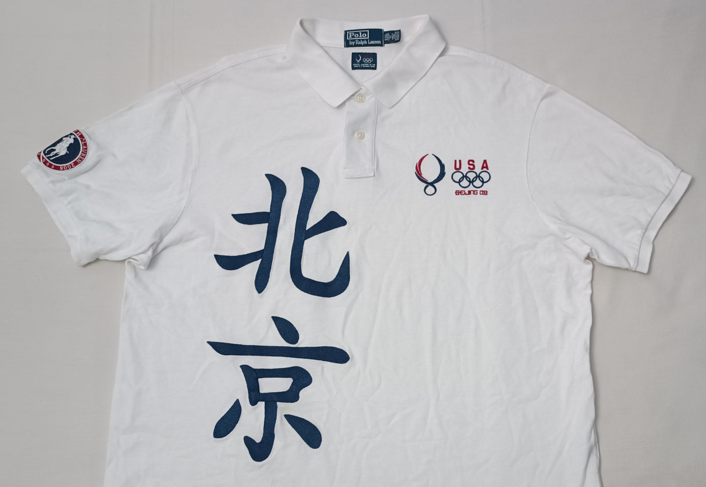 (2XL) POLO Ralph Lauren USA Beijing 2008 Olympic Team Polo Shirt поло тениска