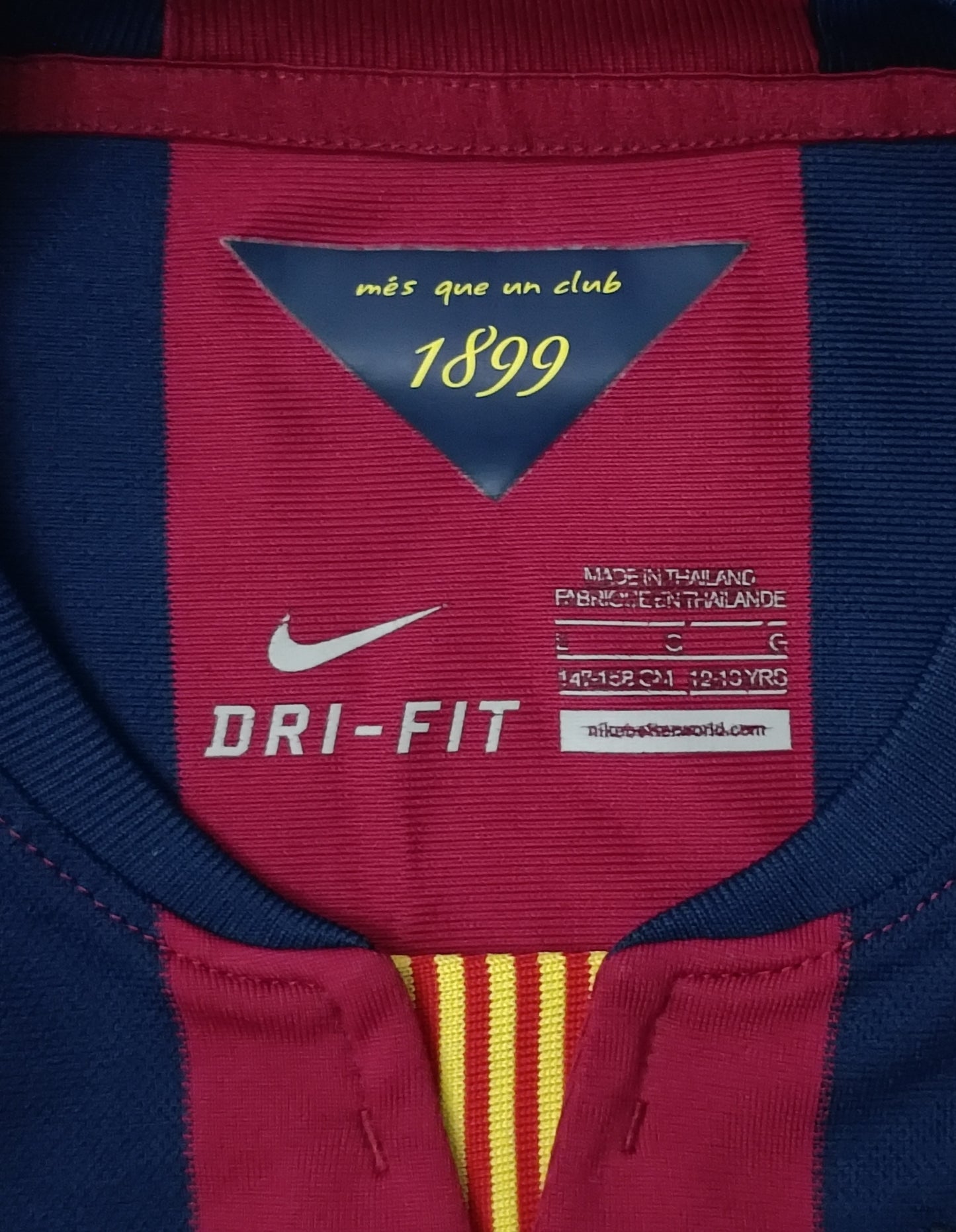 (ДЕТСКО) (Ръст 147-158см) Nike DRI-FIT Barcelona Home Jersey тениска