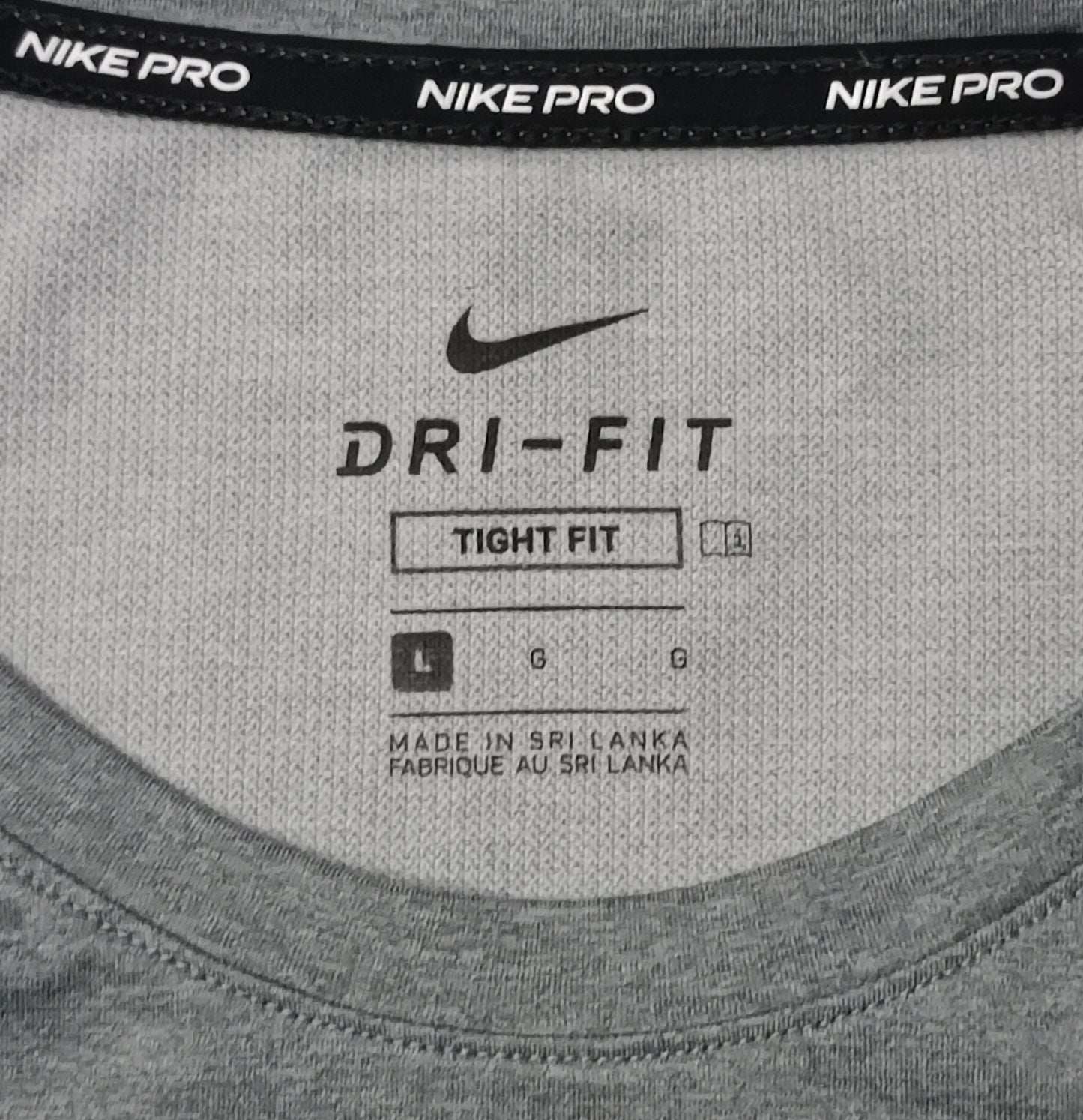 (L) Nike PRO DRI-FIT Tight Fit Tee тениска