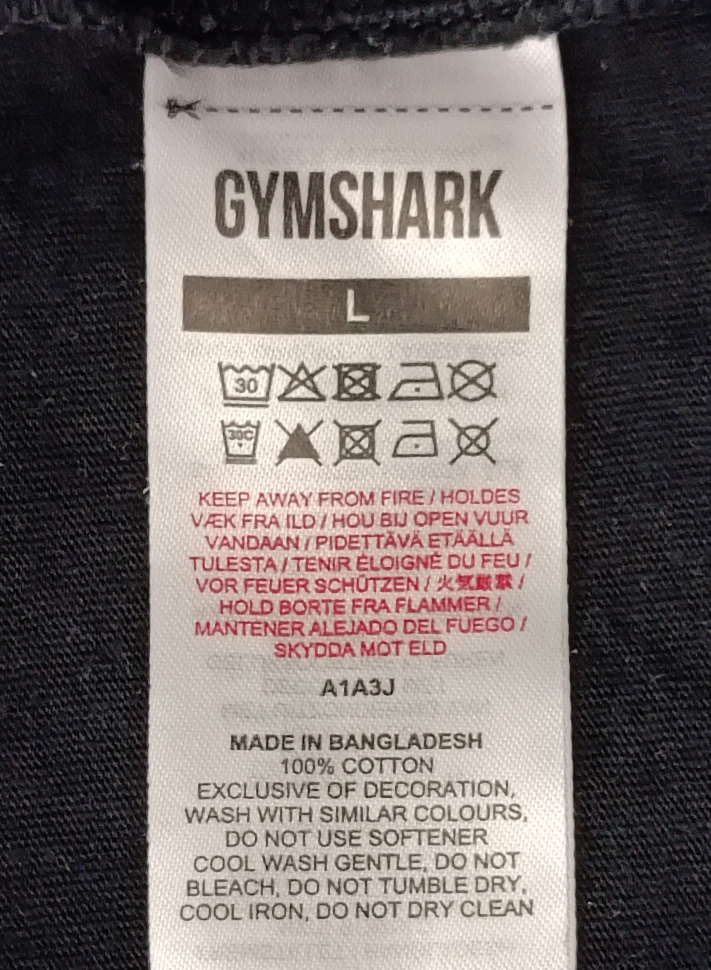 (L) Gymshark Shirt тениска