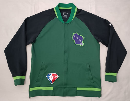(L) Nike DRI-FIT NBA Milwaukee Bucks Therma Sweatshirt горнище