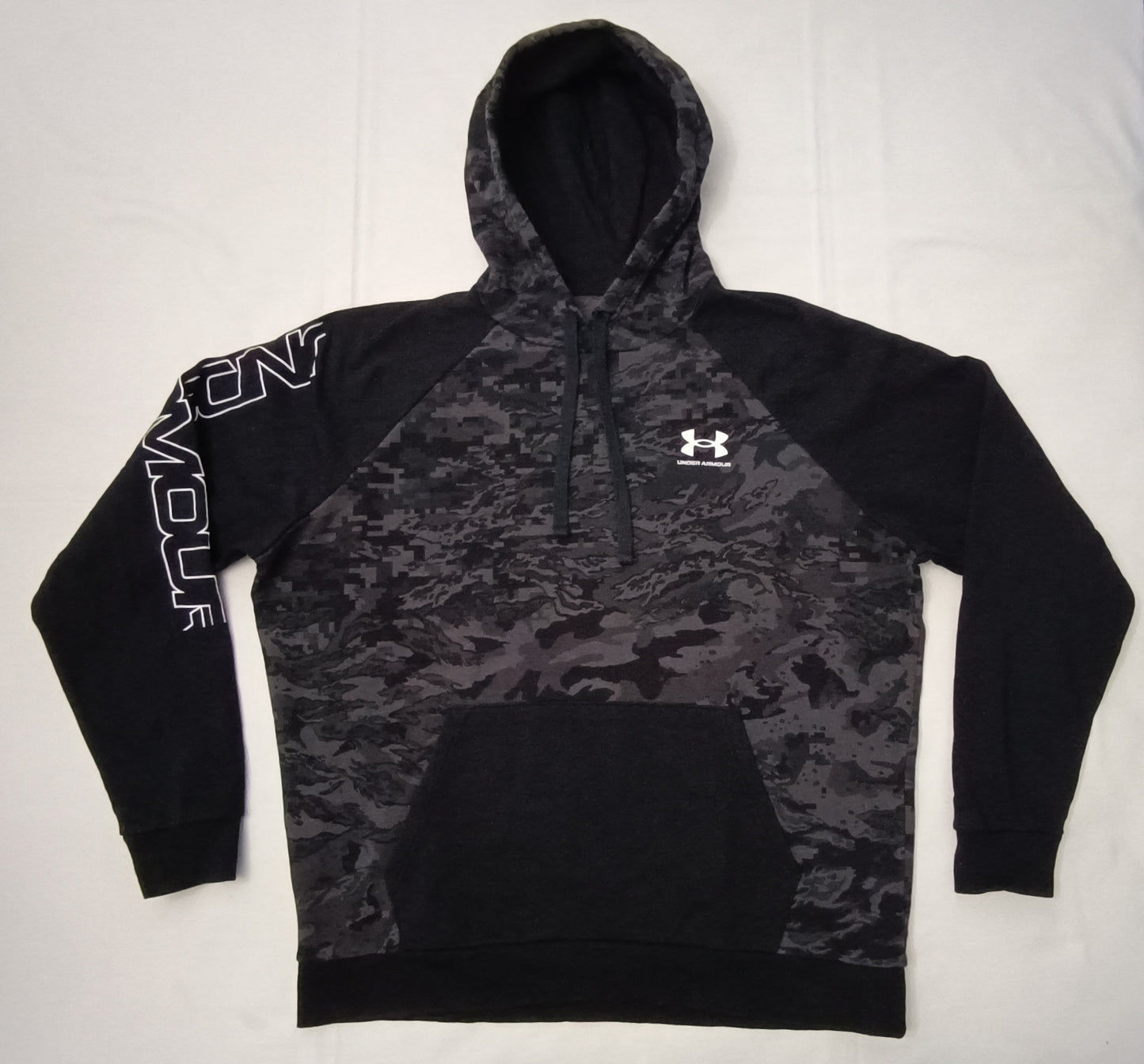 (L) Under Armour UA Camouflage Hoodie Sweatshirt горнище