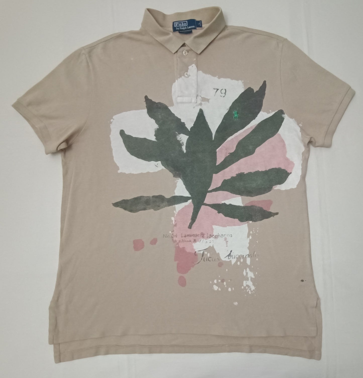 (L) POLO Ralph Lauren Artisan Saccharina Print Polo Shirt тениска