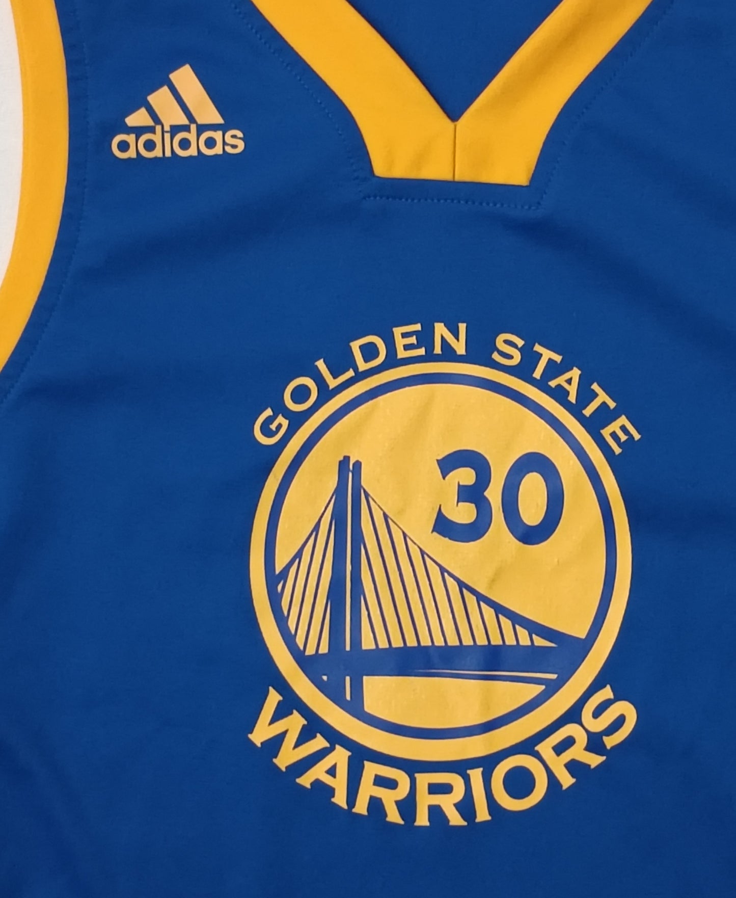 (ДЕТСКО) (Ръст 158-170см) Adidas NBA Golden State Warriors #30 Curry Jersey потник