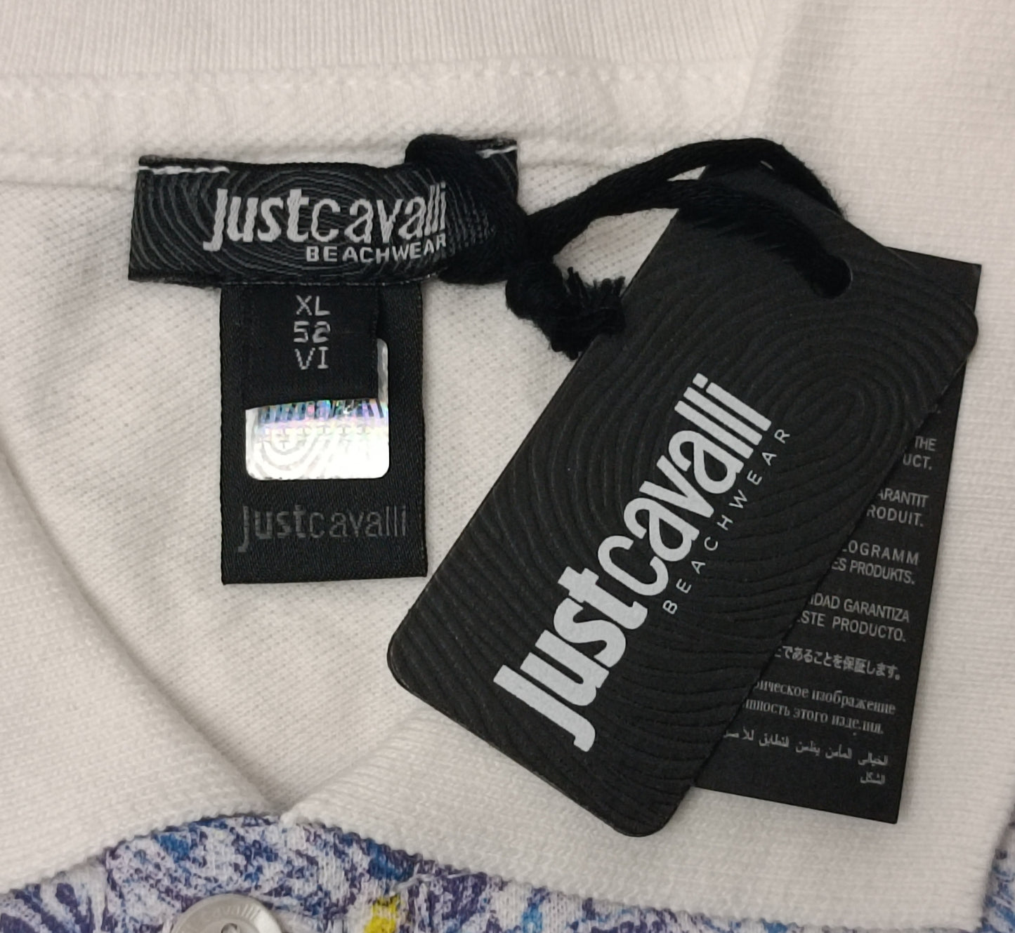 (XL) Just Cavalli Printed Polo Shirt поло тениска