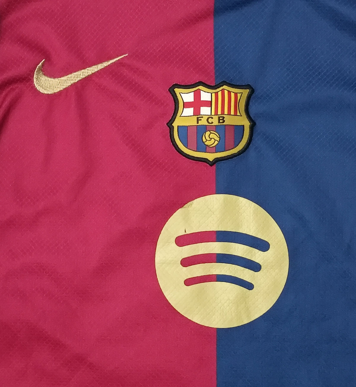 (ДЕТСКО) (Ръст 147-158см) Nike DRI-FIT FC Barcelona #19 Lamine Yamal 2024/25 Home Jersey тениска