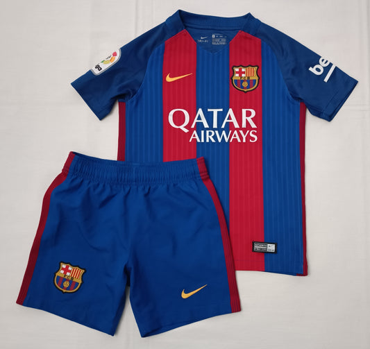 (ДЕТСКО) (Ръст 122-128см) Nike DRI-FIT FC Barcelona Nikola Home Jersey + Shorts екип (тениска и шорти)