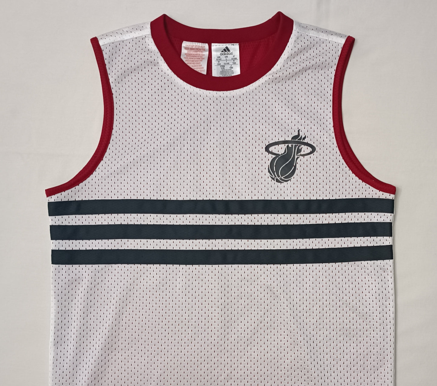(ДЕТСКО) (Ръст 147-158см) Adidas Miami Heat Reversible Jersey потник с две лица