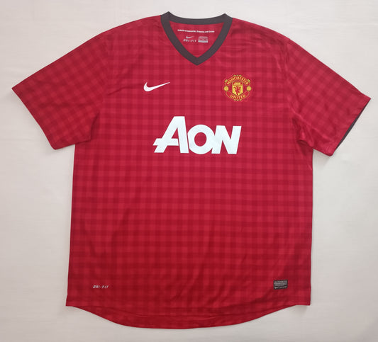 (2XL) Nike DRI-FIT Manchester United #15 Vidic Home Jersey тениска