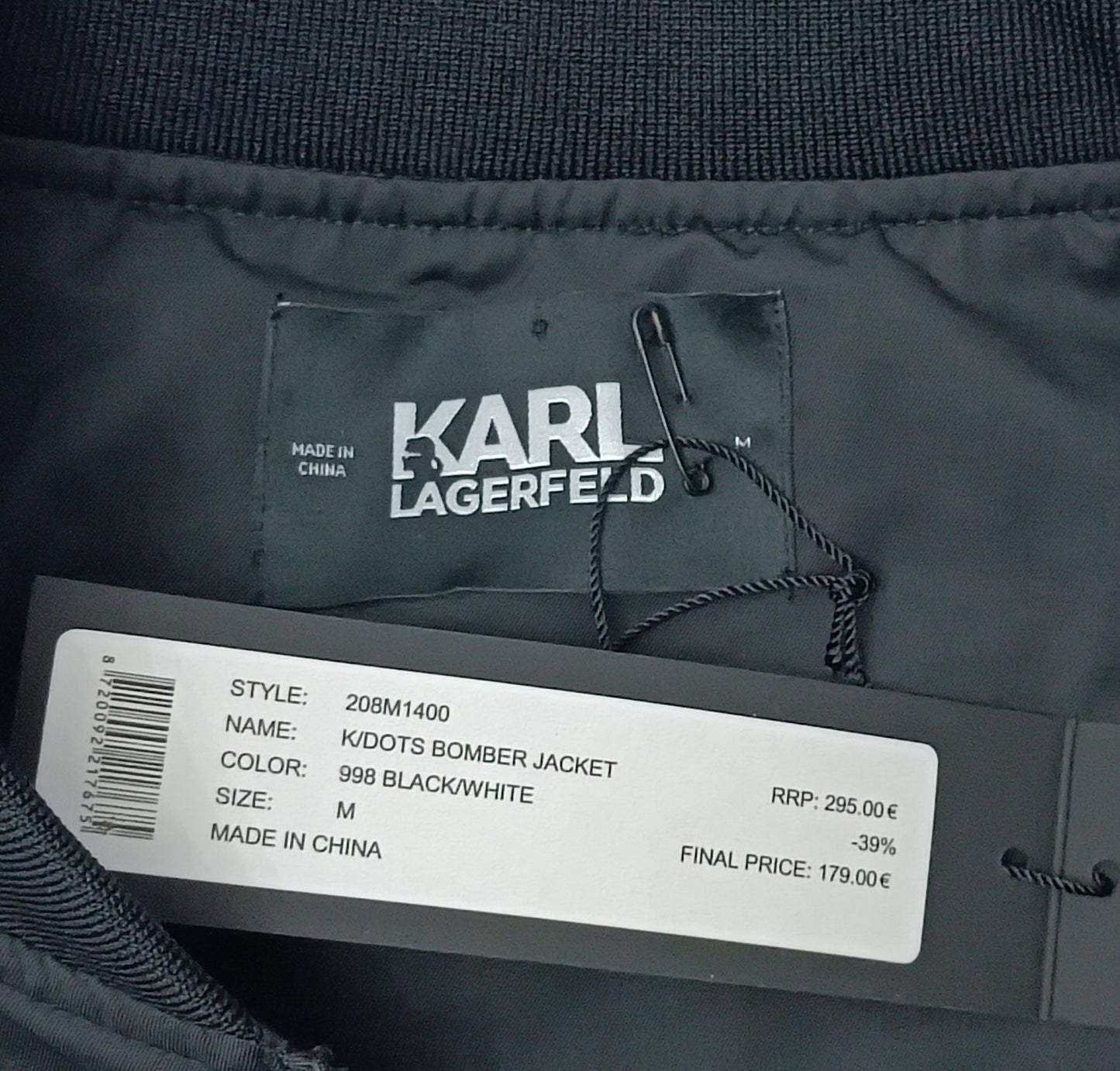 (M) Karl Lagerfeld Bomber Jacket яке